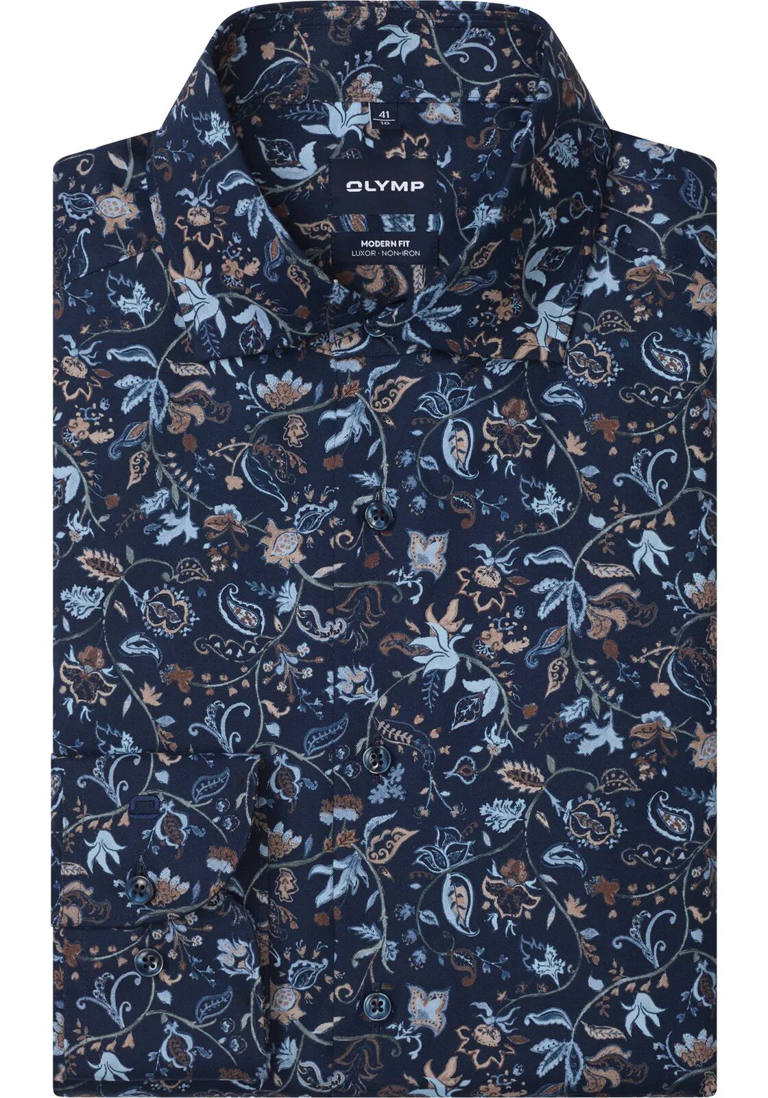 Business casual najaarslook, Shop de look: OLYMP heren set in met modern dessin