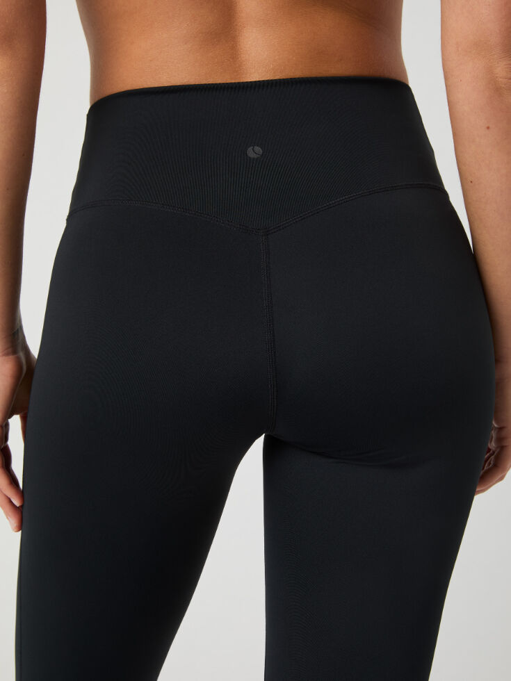 Bjorn Borg dames Flare Tights Regular, dames sportlegging, zwart