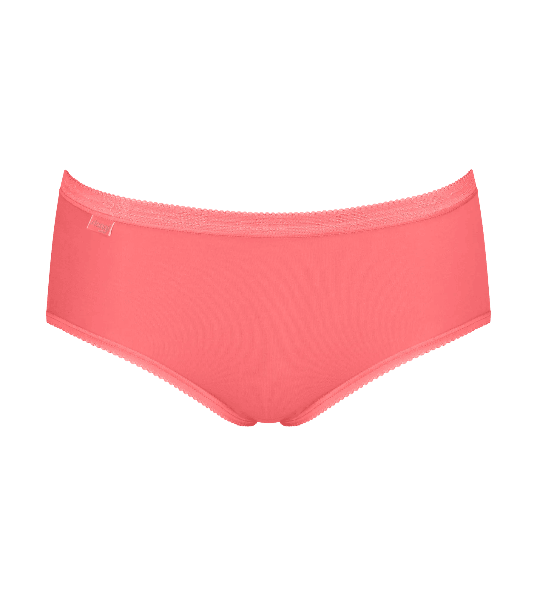 Sloggi Women Basic+ Midi (4-pack), dames slip, offwhite met 3 tinten roze