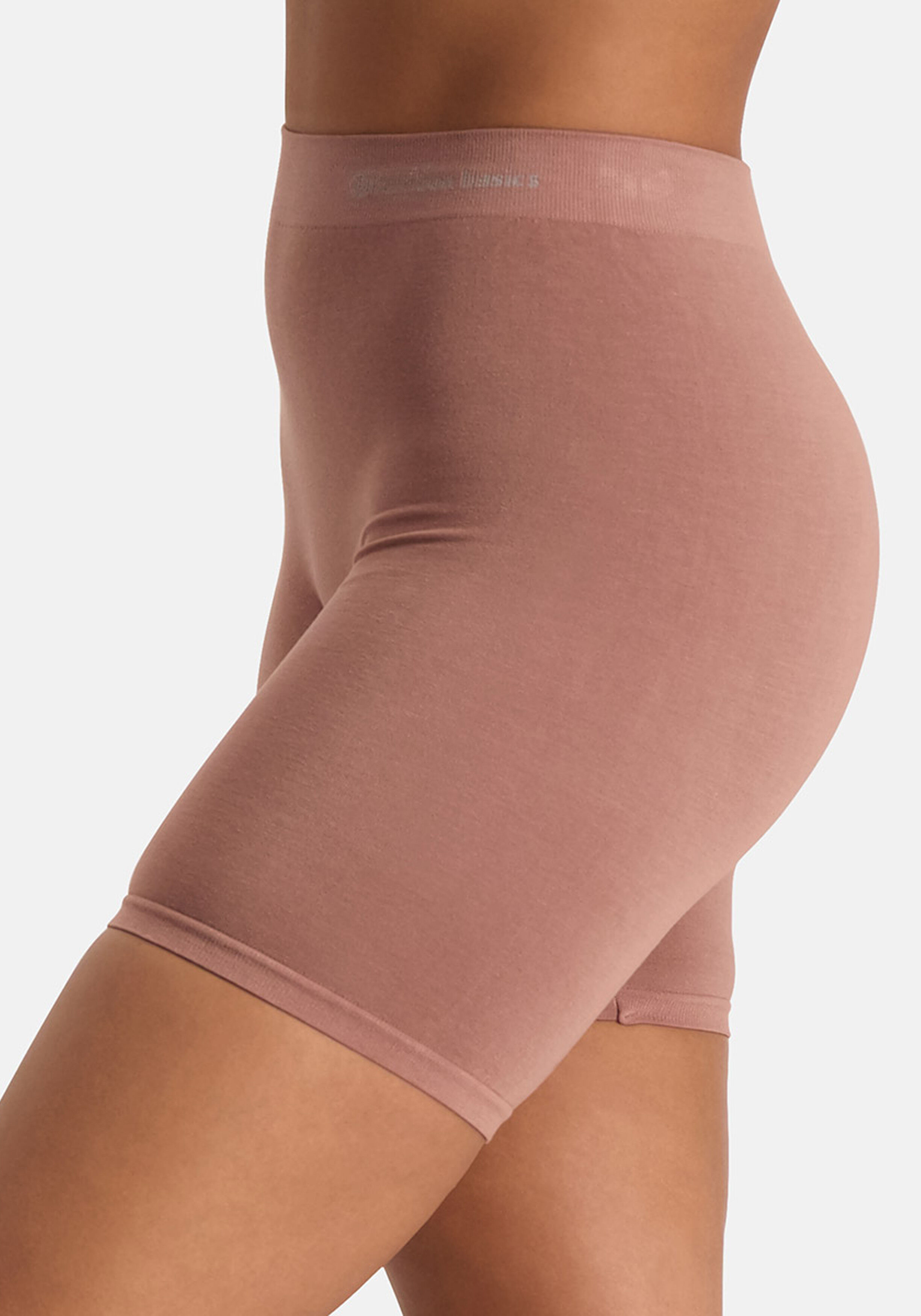 Bamboo Basics Suze seamless biker short, dames longshort naadloos, beige