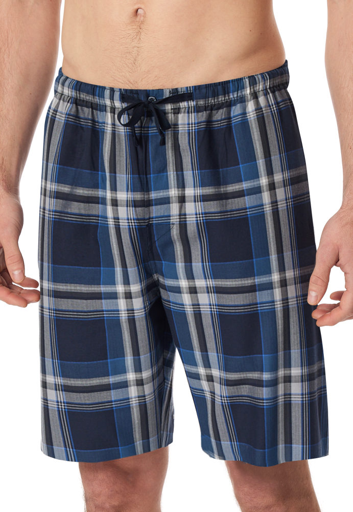 SCHIESSER Mix + Relax Short, heren korte pyjama- of loungebroek, multicolour geruit