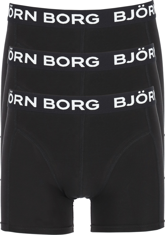 Bjorn Borg boxershorts Essential (3-pack), heren boxers normale lengte, zwart Bjorn Borg boxershorts Essential (3-pack), heren boxers normale lengte, zwart