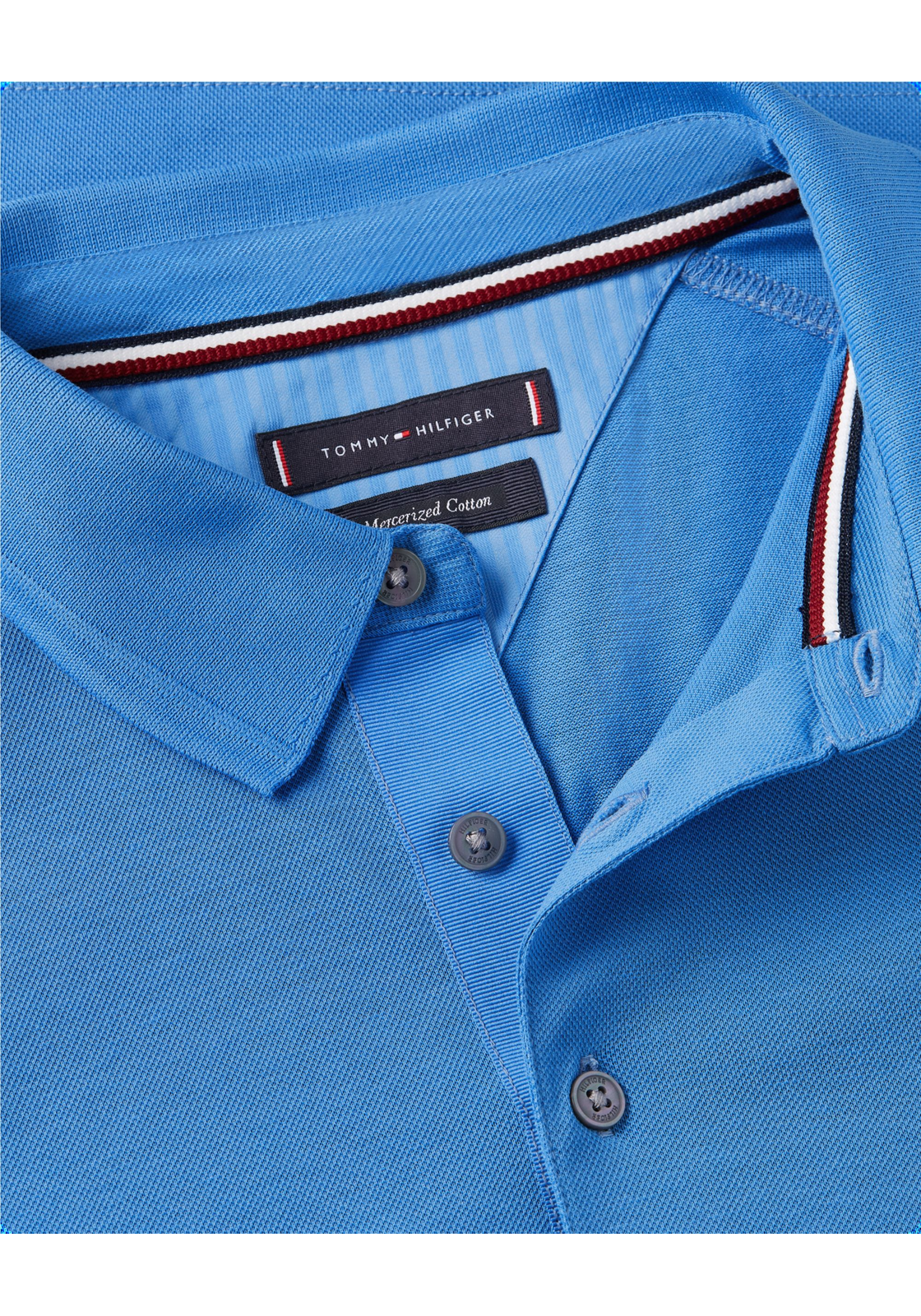 image_4_MW0MW34747C30_D_C4101wid2000amphei2000ampop_usm1710 Tommy Hilfiger Dc Es Mercerized Pique Slim Polo, heren poloshirt, middenblauw