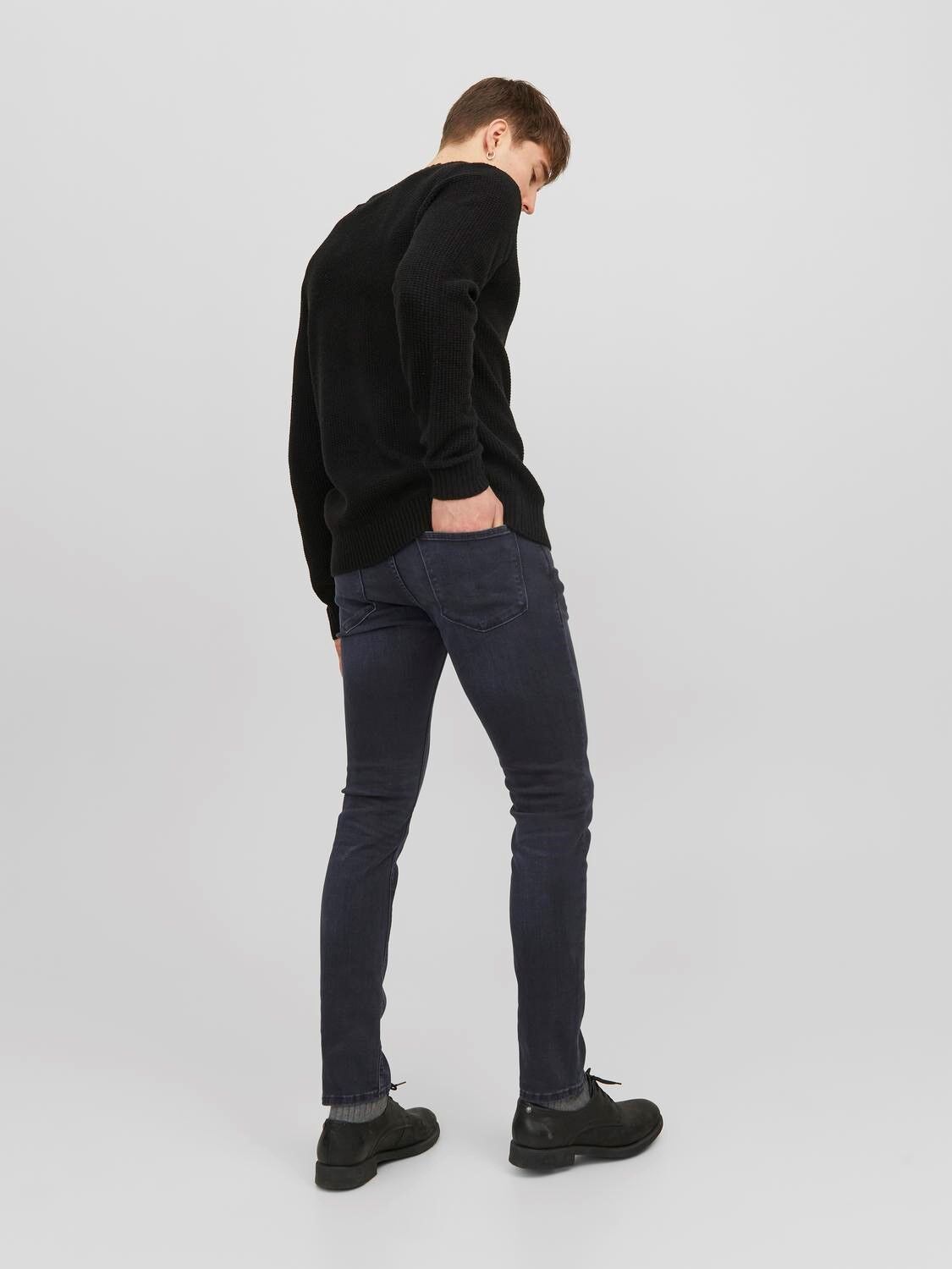 JACK & JONES Glenn Felix loose fit, heren jeans, denimblauw