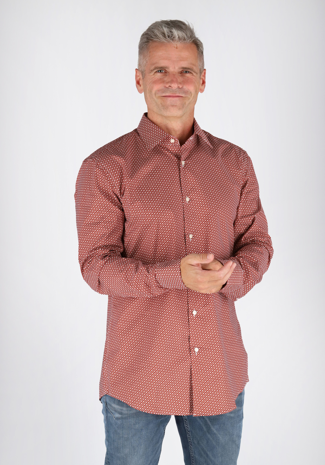 3-4063538140255-hemdvoorhem-Shoot_Bertil_926327-tm_sep_2028-hugo_boss-50478620-612_HR HUGO BOSS Hank slim fit overhemd, popeline, rood dessin