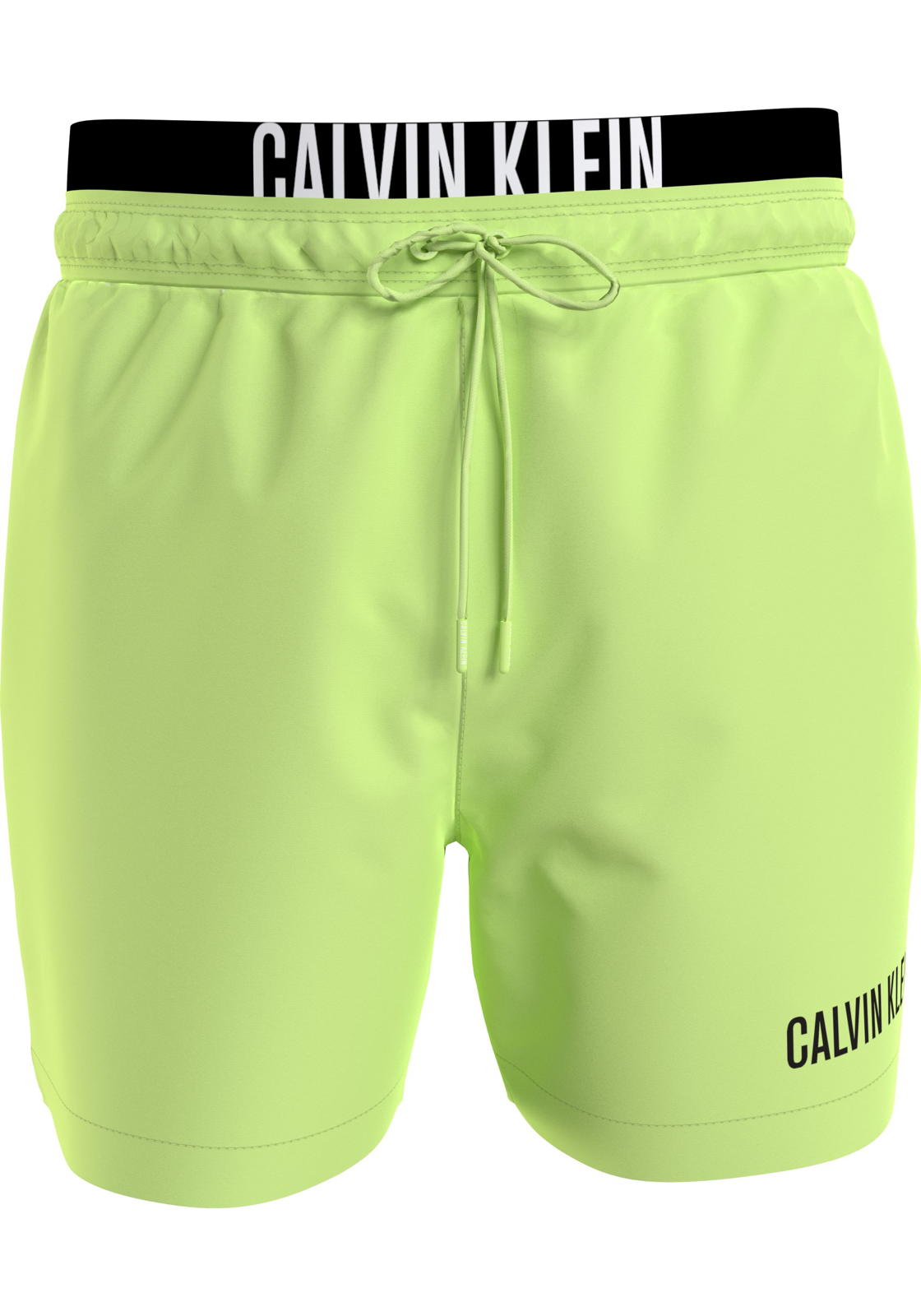 imagephp-10 Calvin Klein Medium Drawstring double waistband swimshort, heren zwembroek, citroengeel