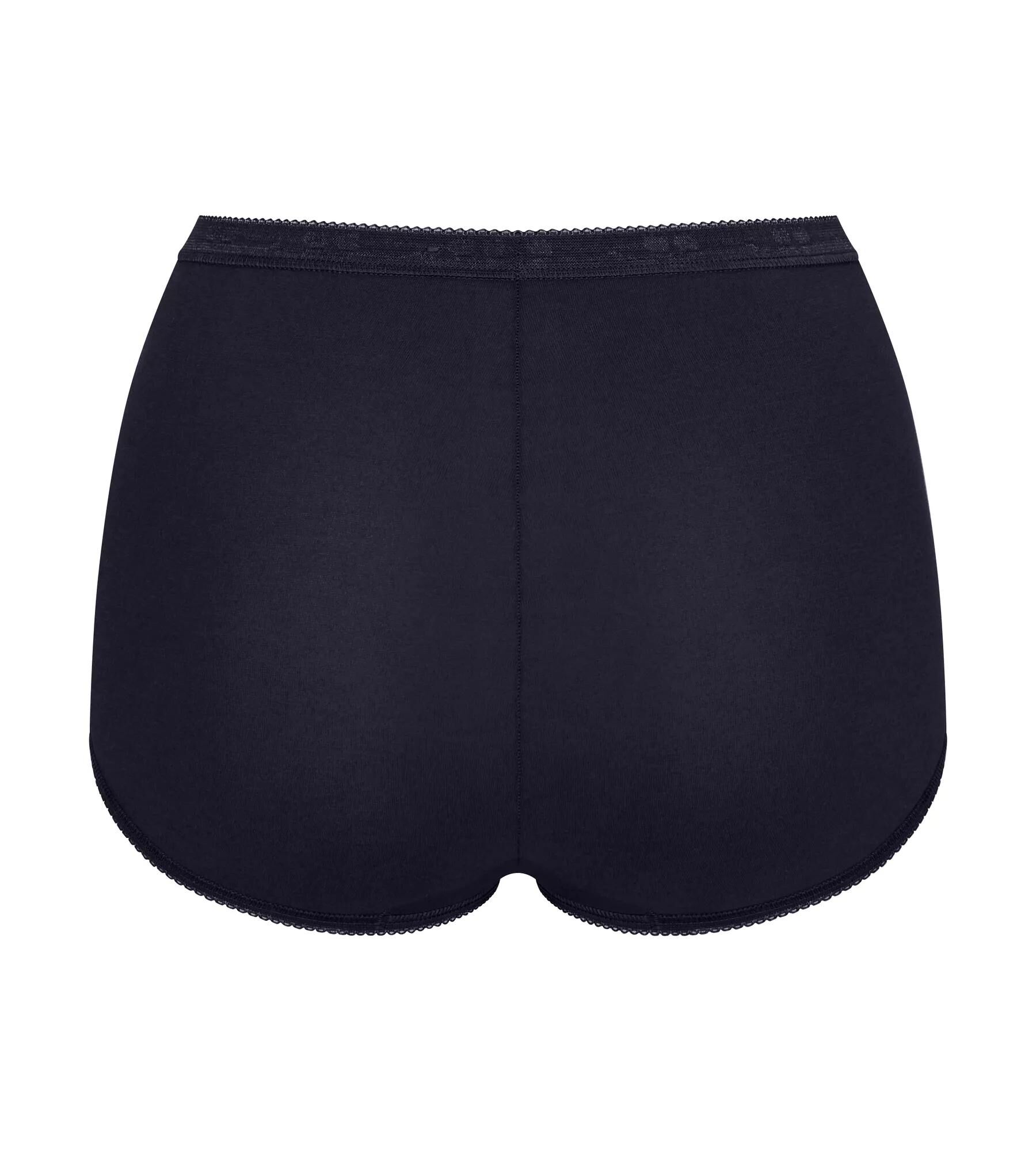 Sloggi Women Basic+ Maxi (4-pack), dames slip, zwart, grijs, wit, lila