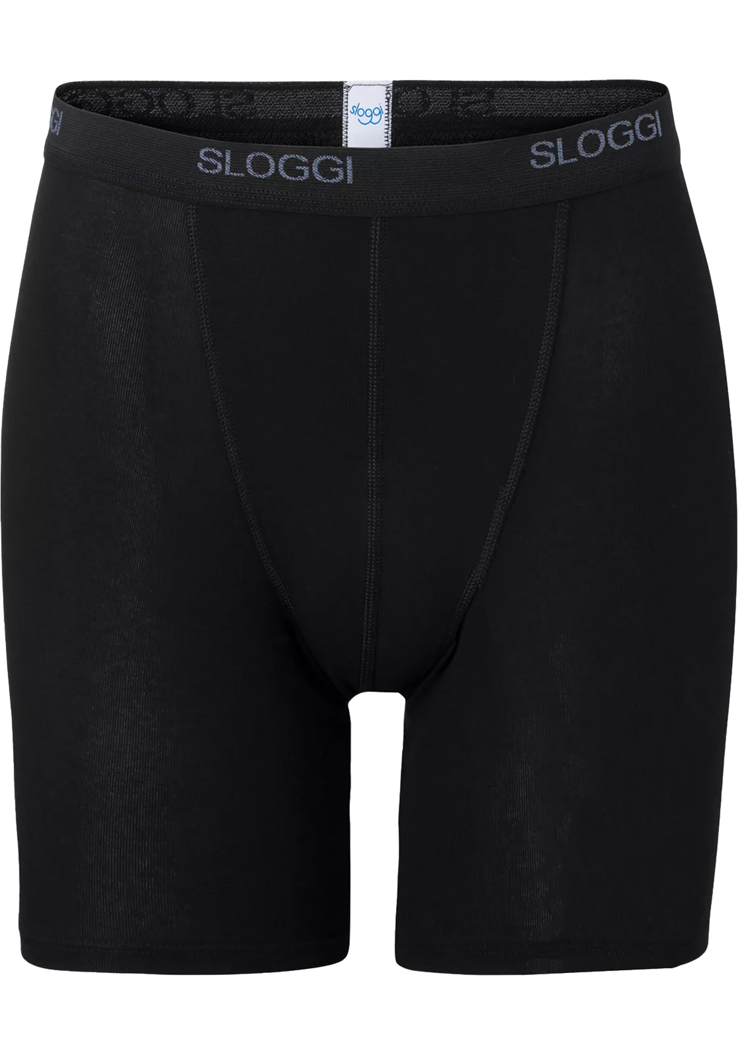 Sloggi Men Basic Long, heren boxer (1-pack), zwart