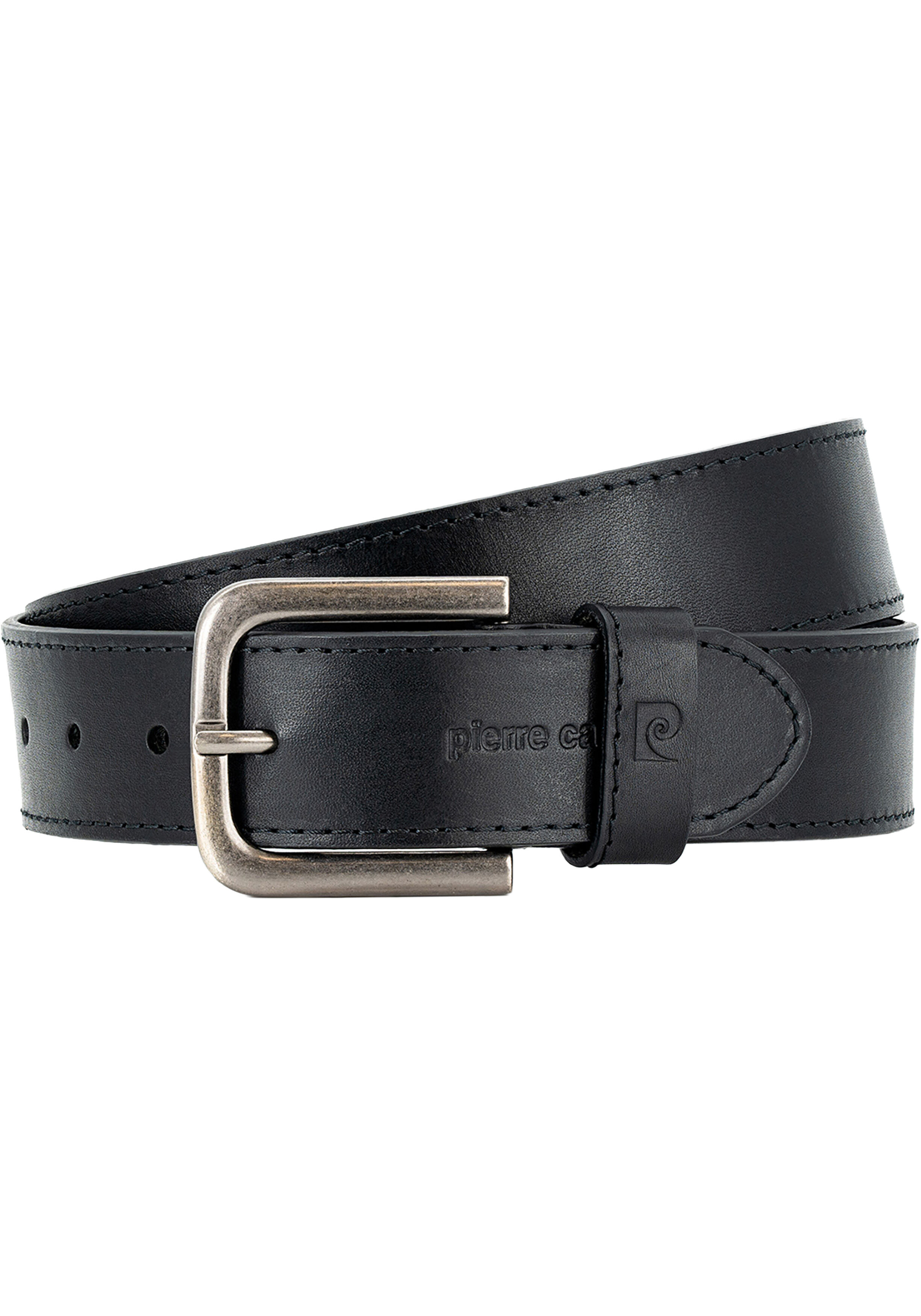PIERRE CARDIN leren heren riem, zwart