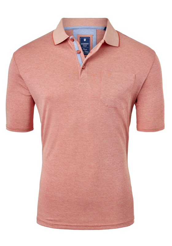 Redmond regular fit poloshirt, oranje melange Redmond regular fit poloshirt, oranje melange