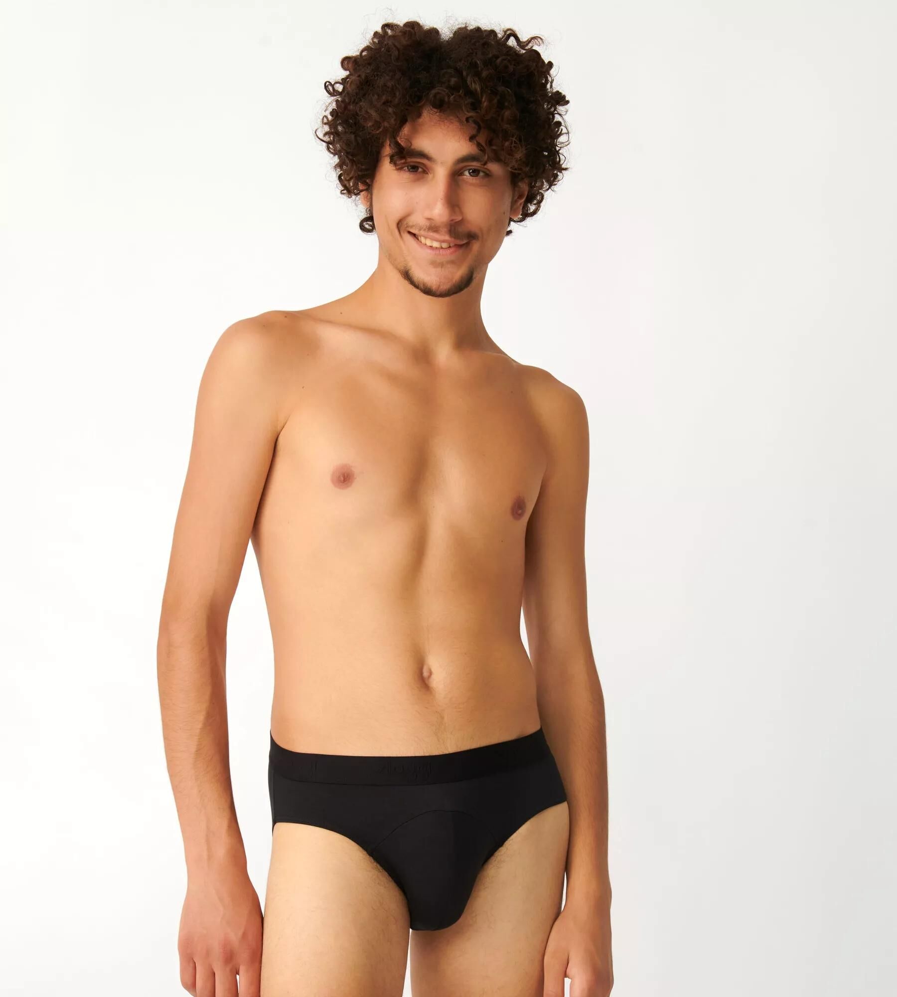 Sloggi Men EVER Soft Brief, heren slip met smalle zijkanten (2-pack), zwart