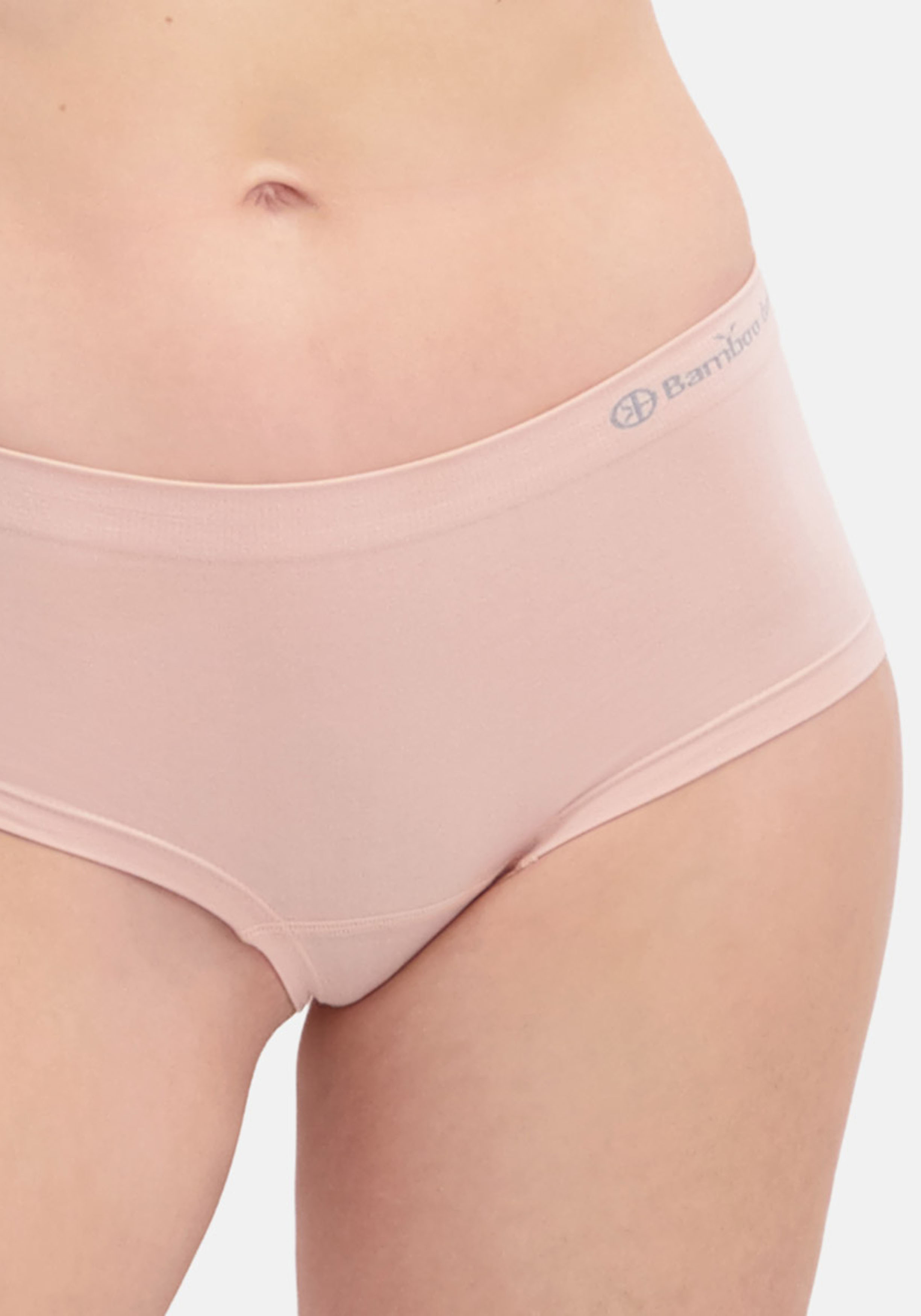 Bamboo Basics Sophie hipster (2-pack), dames heupslip naadloos, roze
