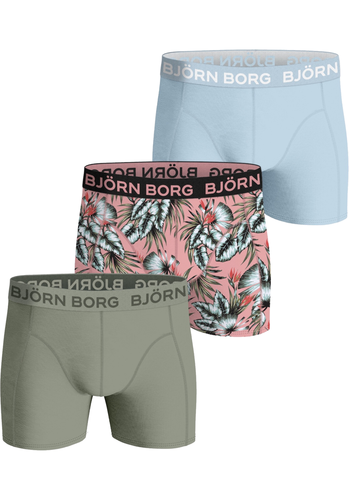 1-7321465528490-bjorn_borg_HR Bjorn Borg Cotton Stretch boxers, heren boxers normale lengte (3-pack), multicolor