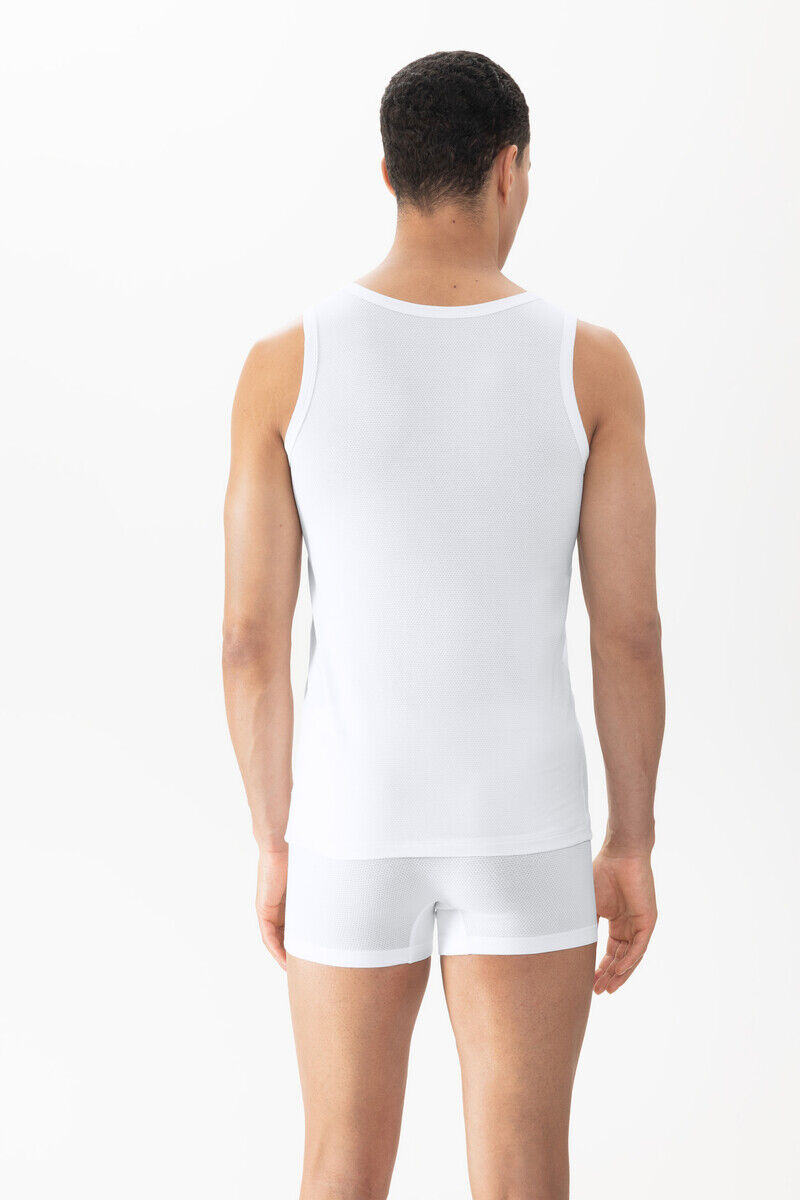 Mey heren tank top Mey Dry Cotton Breeze, singlet, wit