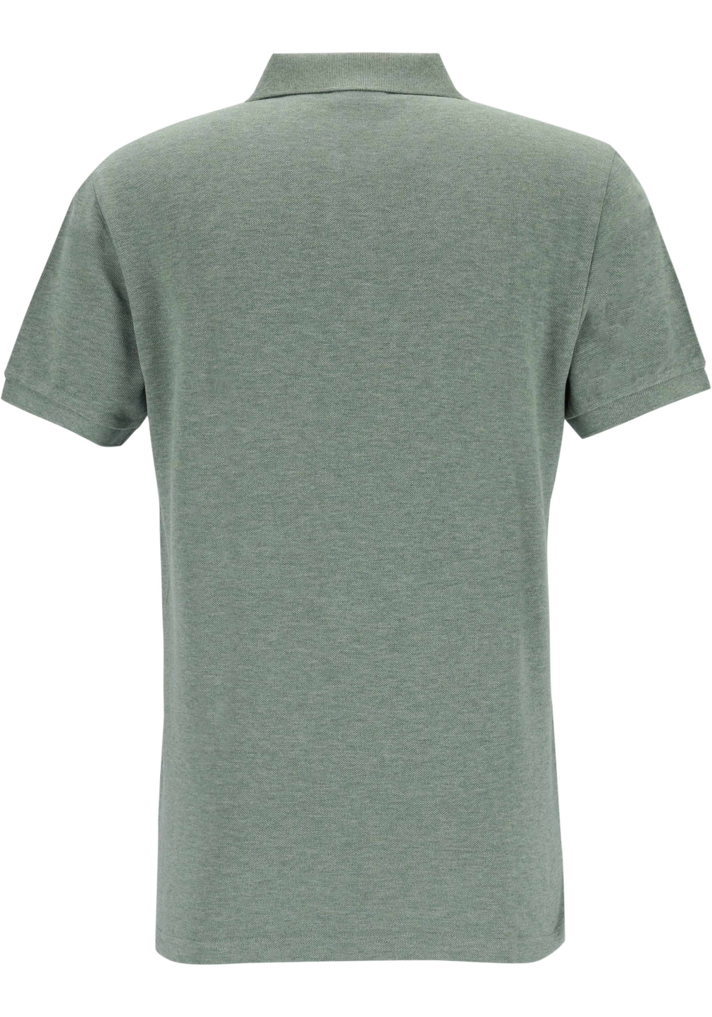 Profuomo slim fit heren polo, groen