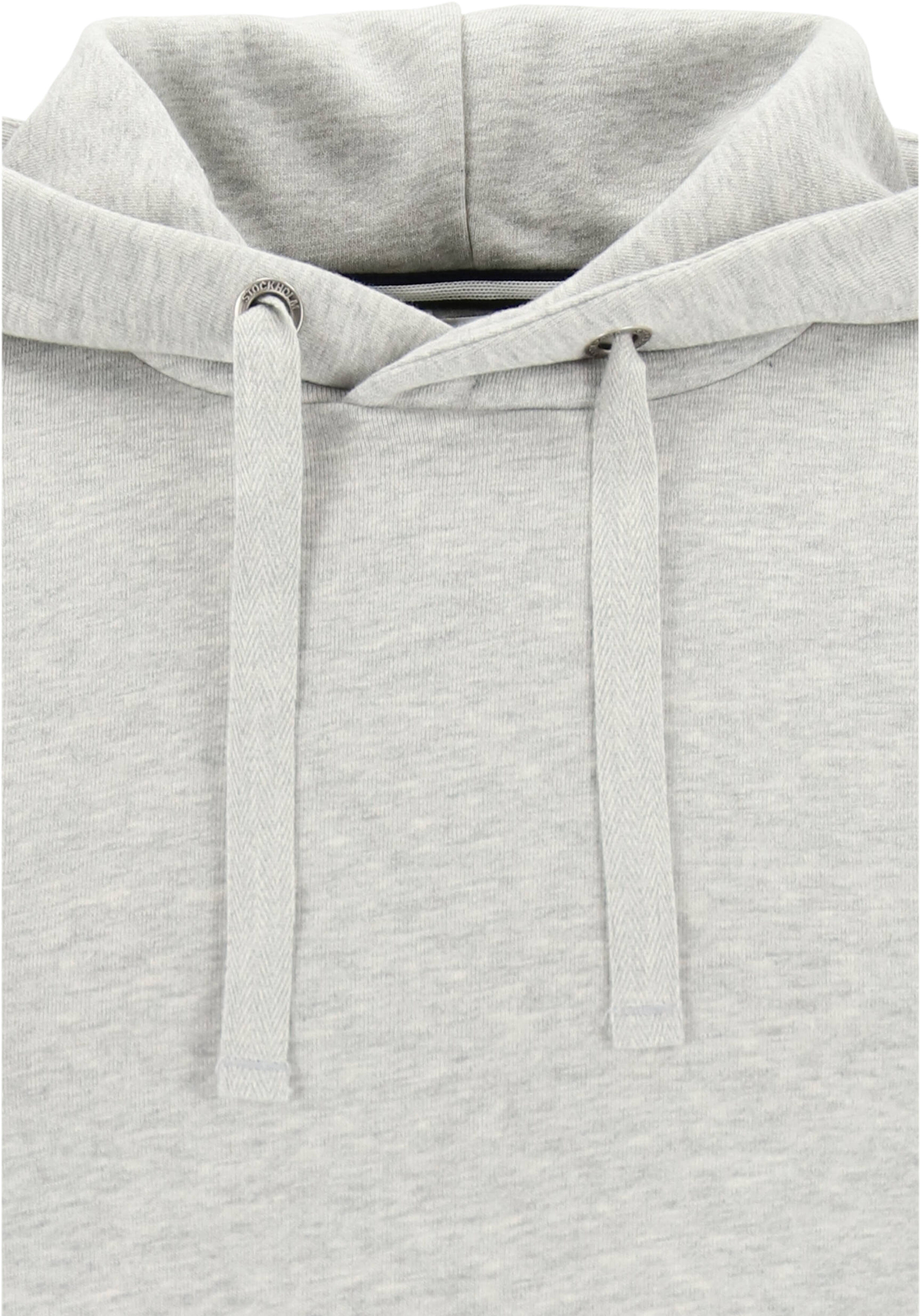 Bjorn Borg hoodie sweatshirt, heren trui met capuchon dik, lichtgrijs melange