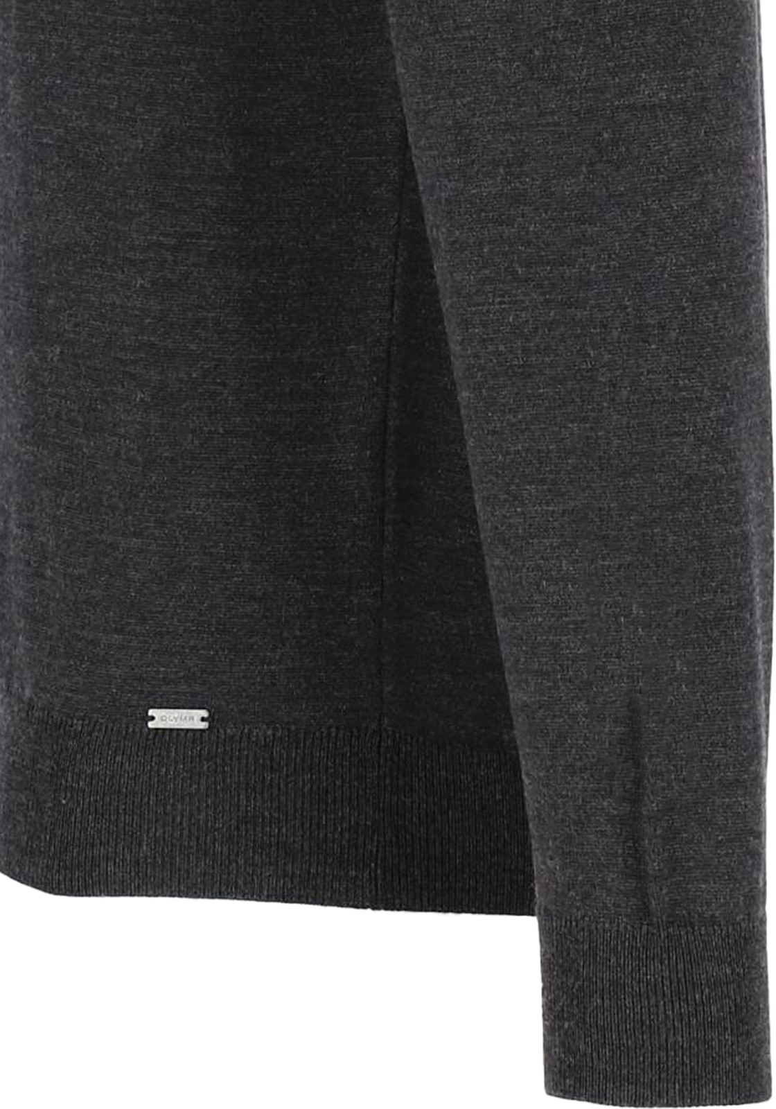 OLYMP modern fit trui wol, O-hals, antraciet OLYMP modern fit trui wol, O-hals, antraciet
