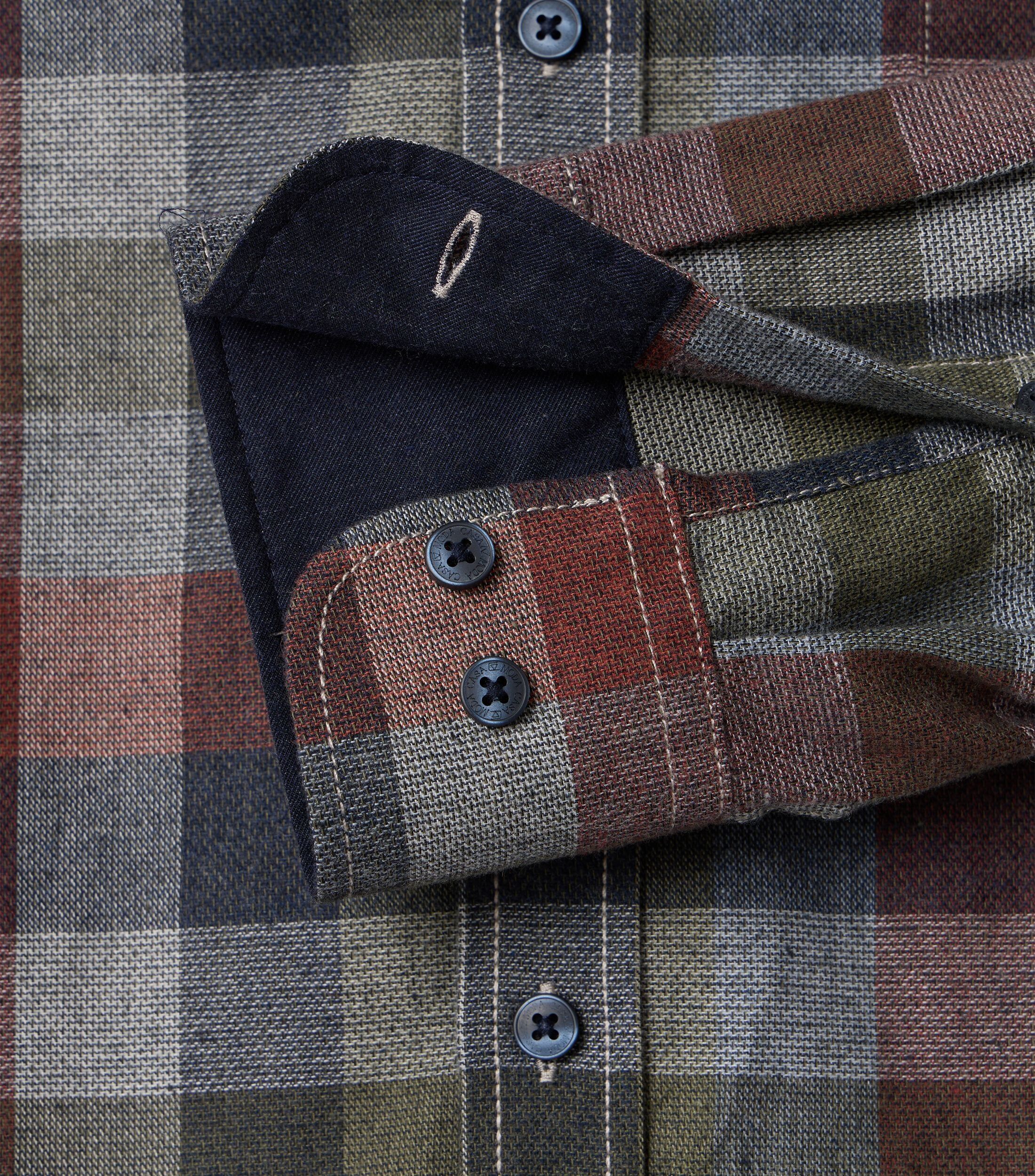 CASA MODA Sport casual fit overhemd, dobby, rood geruit - 444305700-453