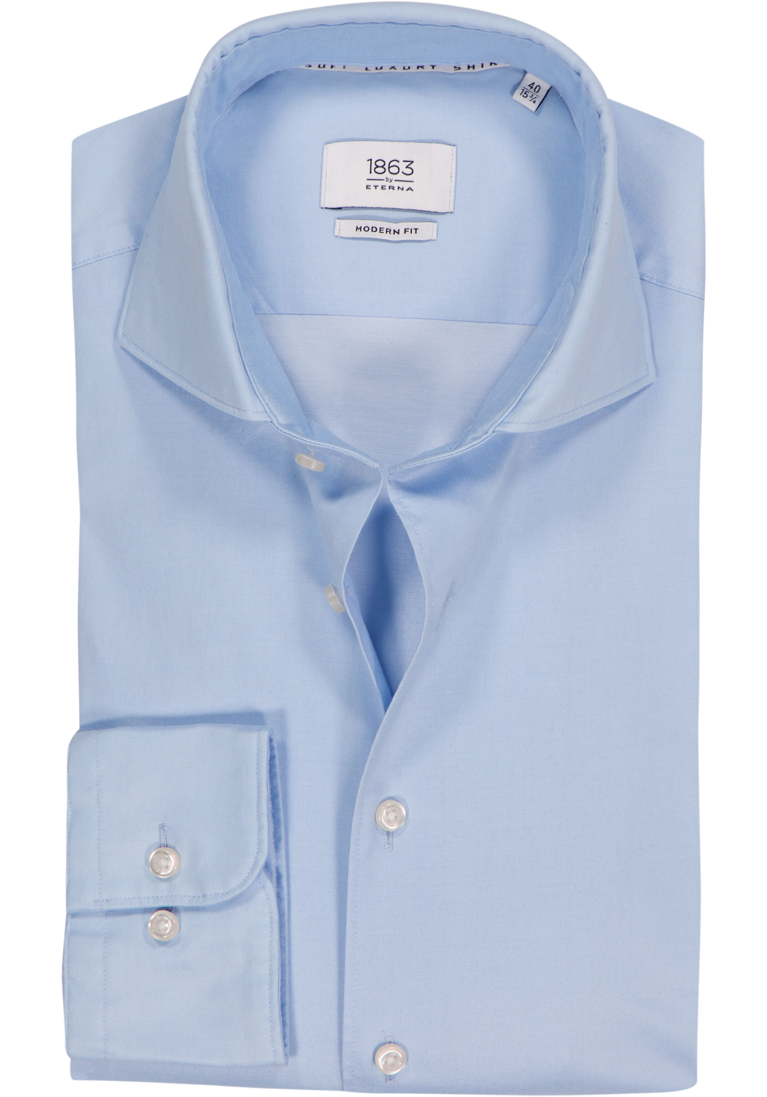ETERNA modern fit overhemd, 1863 casual Soft tailoring, lichtblauw