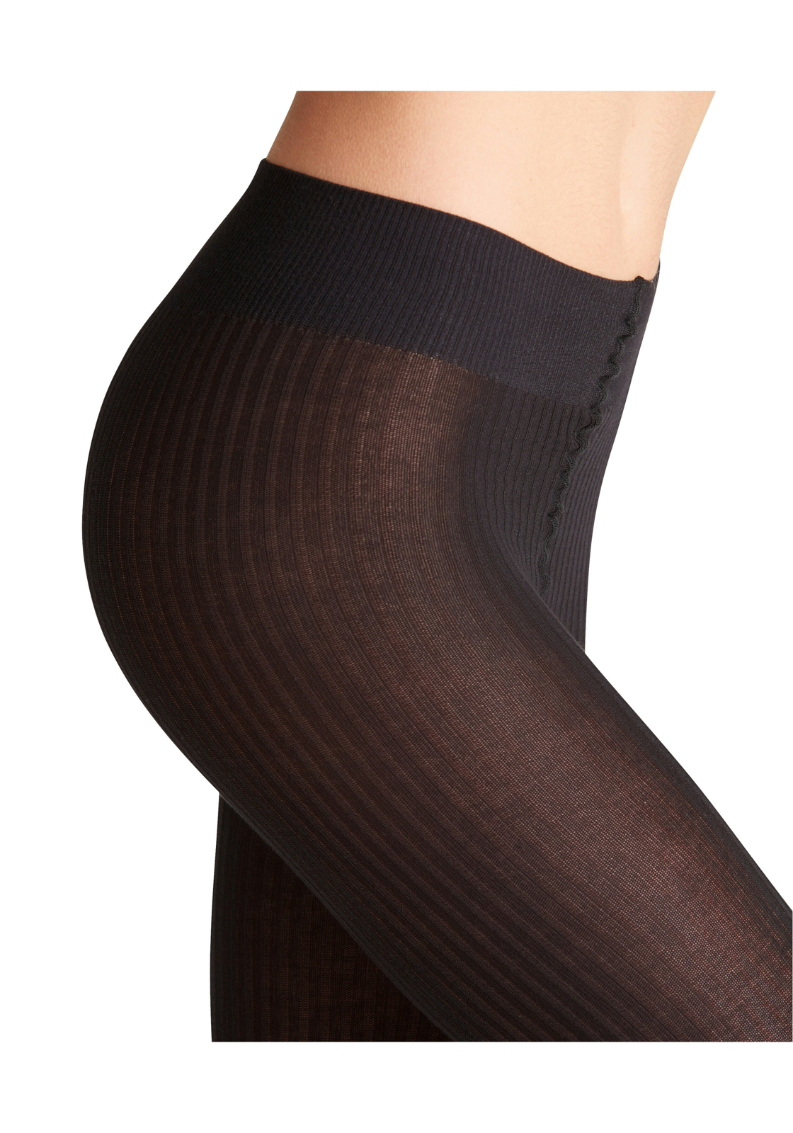 FALKE Family Rib TI dames panty, black FALKE Family Rib TI dames panty, black