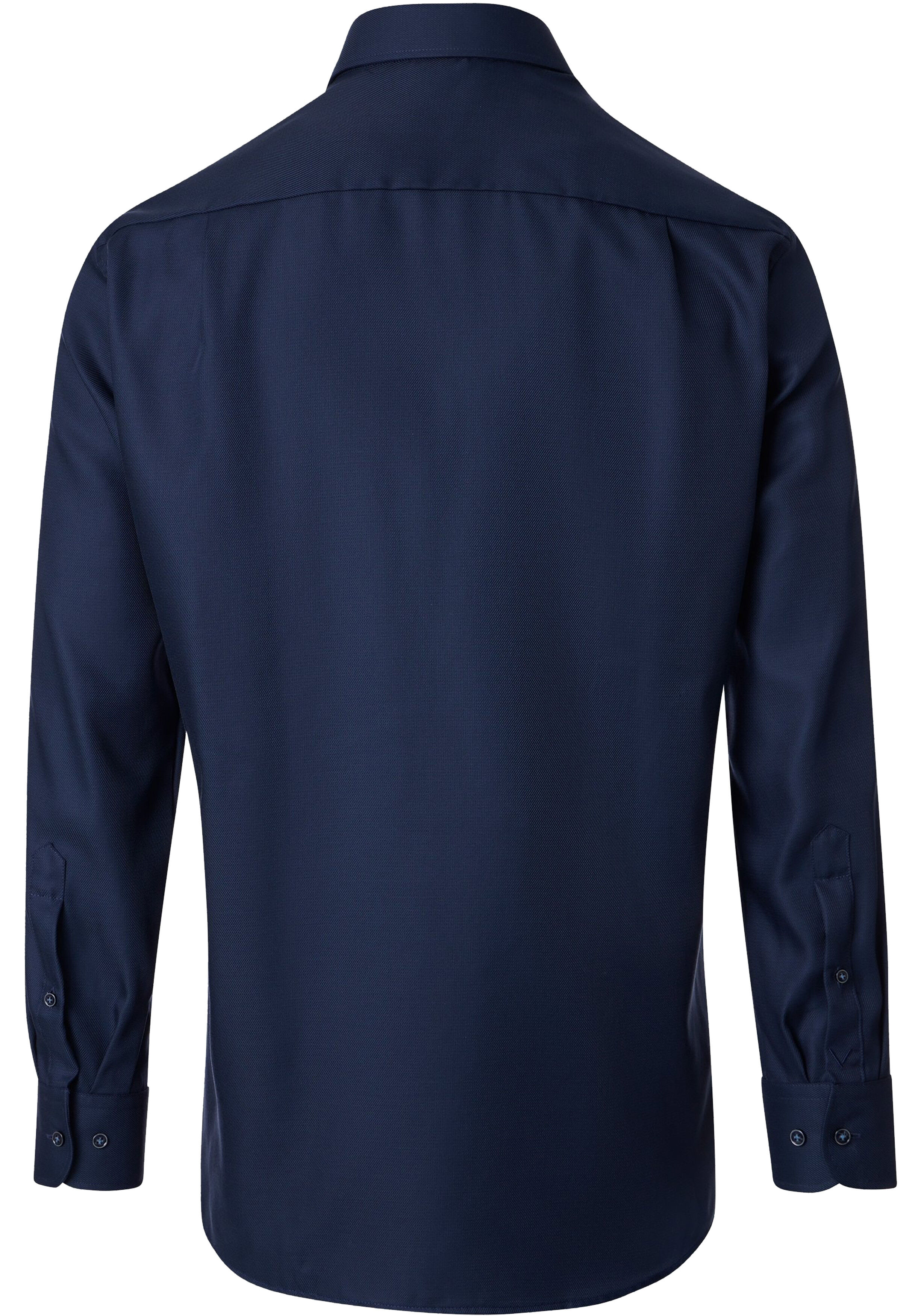 VENTI CASA MODA comfort fit overhemd, structuur, donkerblauw