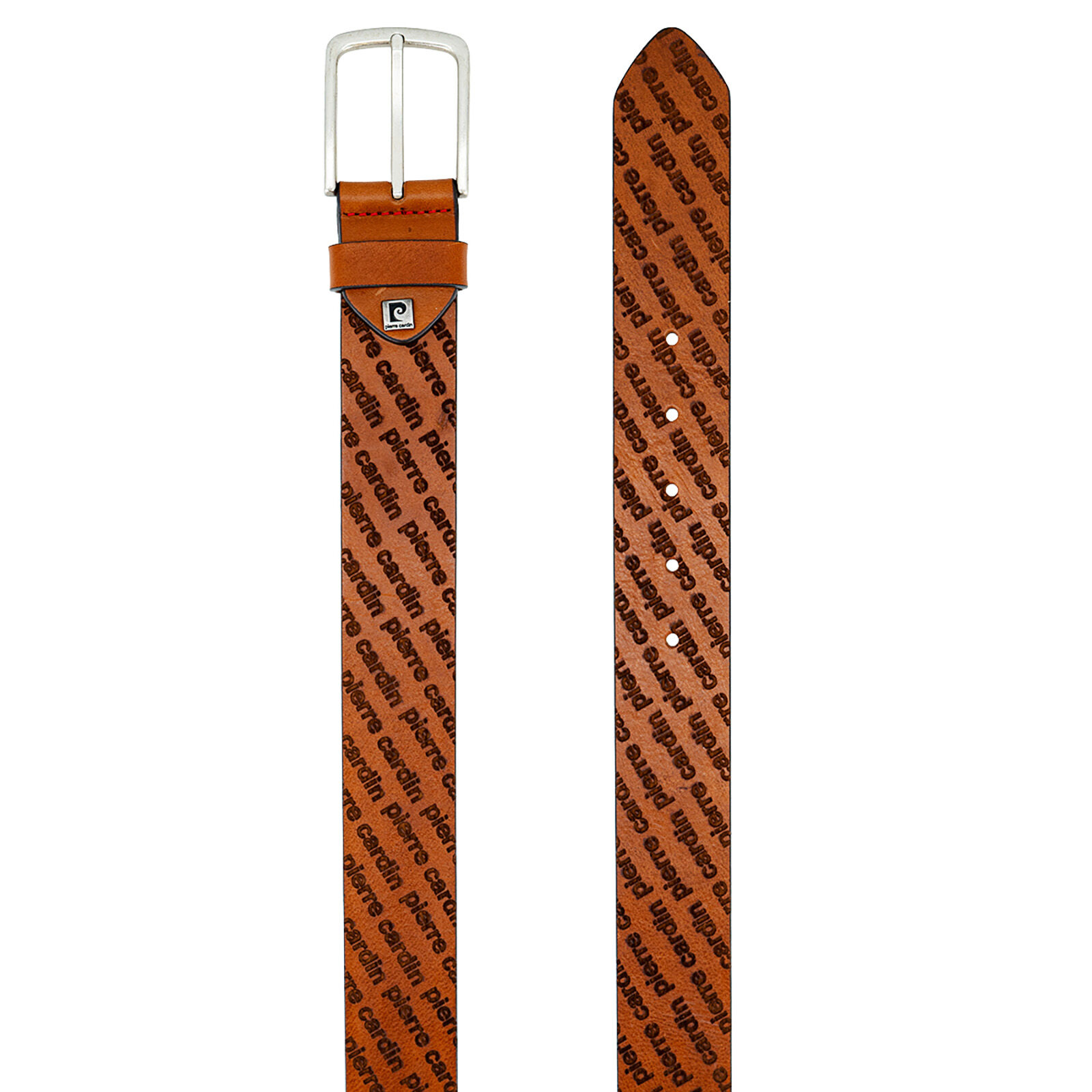 PIERRE CARDIN leren heren riem, cognac