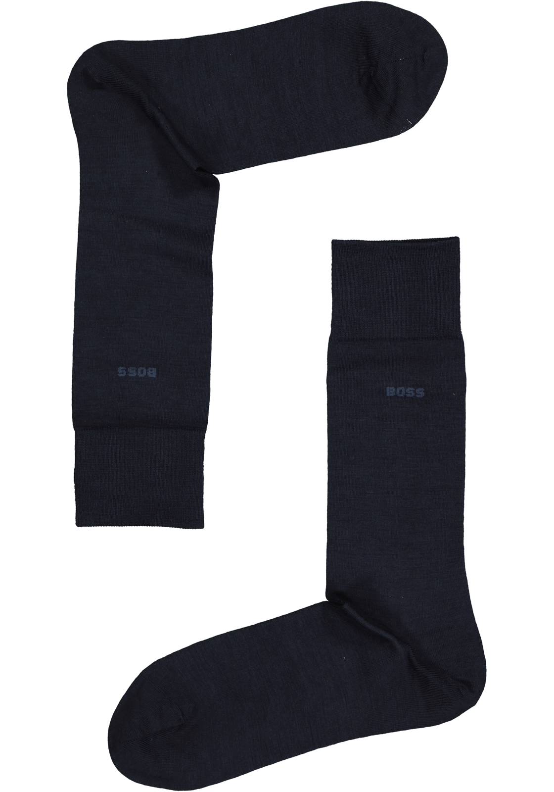 2-4043861441755_hugo_boss_sokken__HR BOSS John uni (1-pack), herensokken wol met katoen, donkerblauw