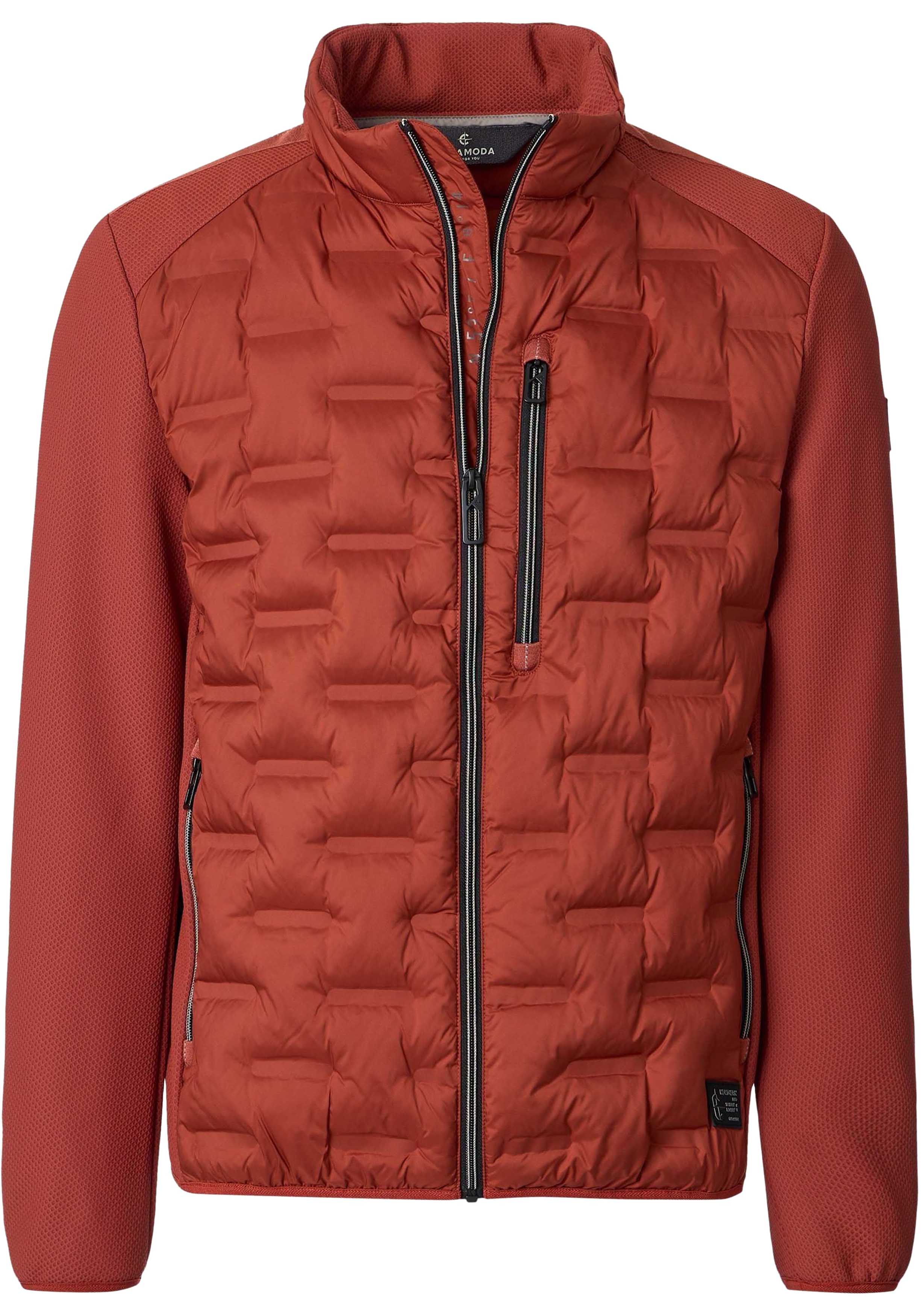 CASA MODA comfort fit tussenjas, bordeauxrood