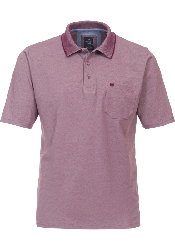 Redmond regular fit heren polo, jersey, paars Redmond regular fit heren polo, jersey, paars