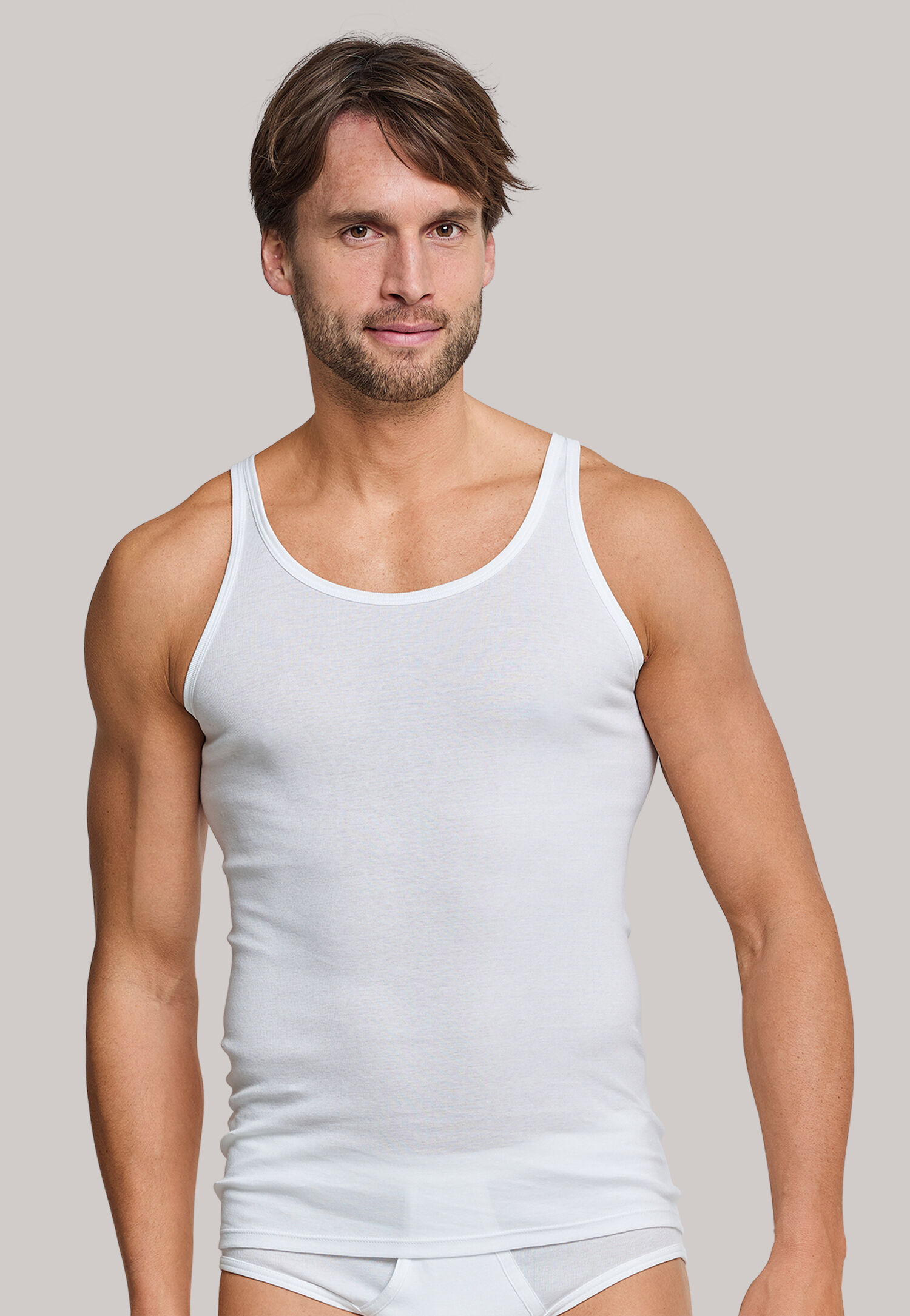 SCHIESSER Original Feinripp singlet (1-pack), wit