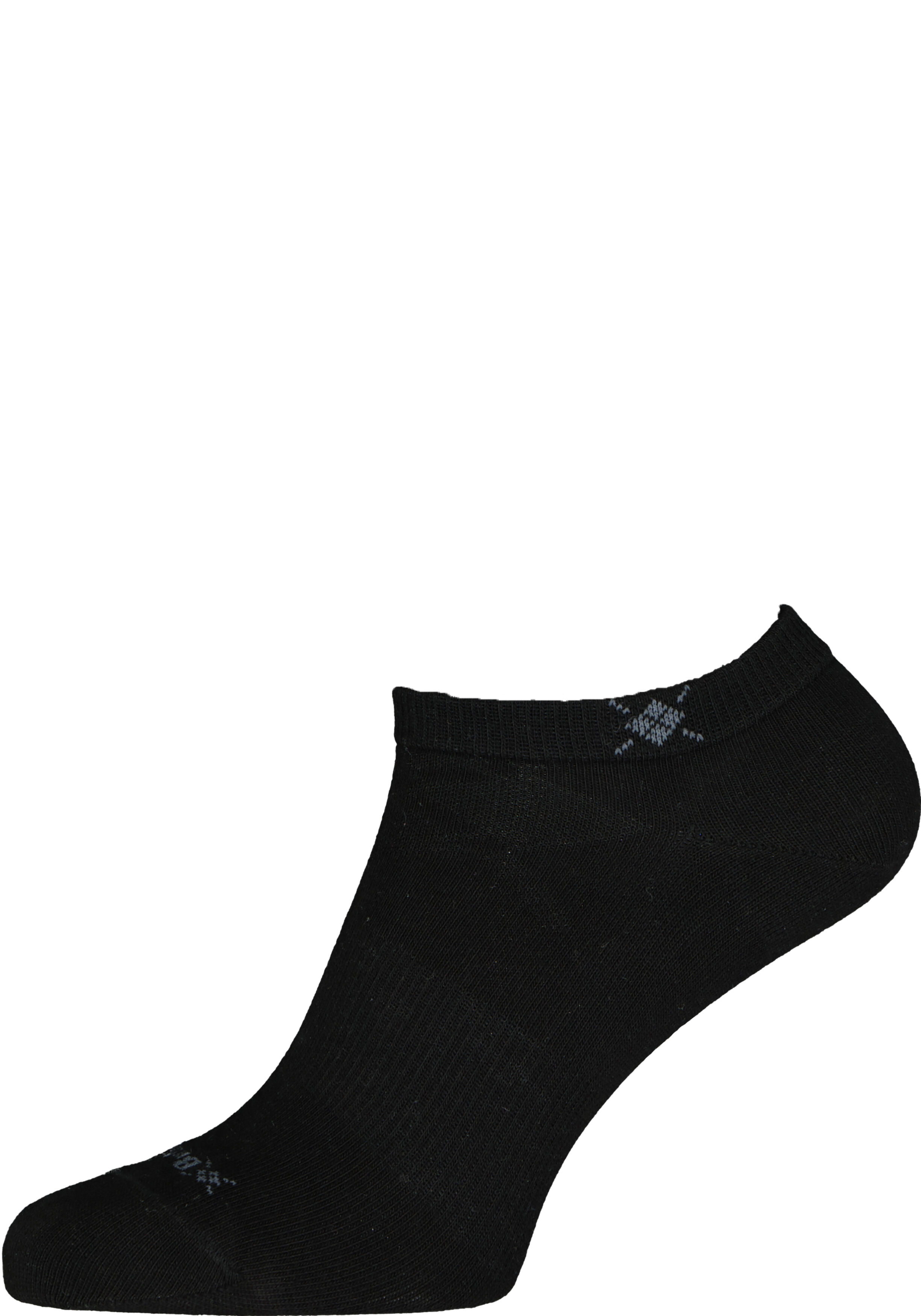 Burlington Everyday dames enkelsokken (2-pack), katoen, zwart