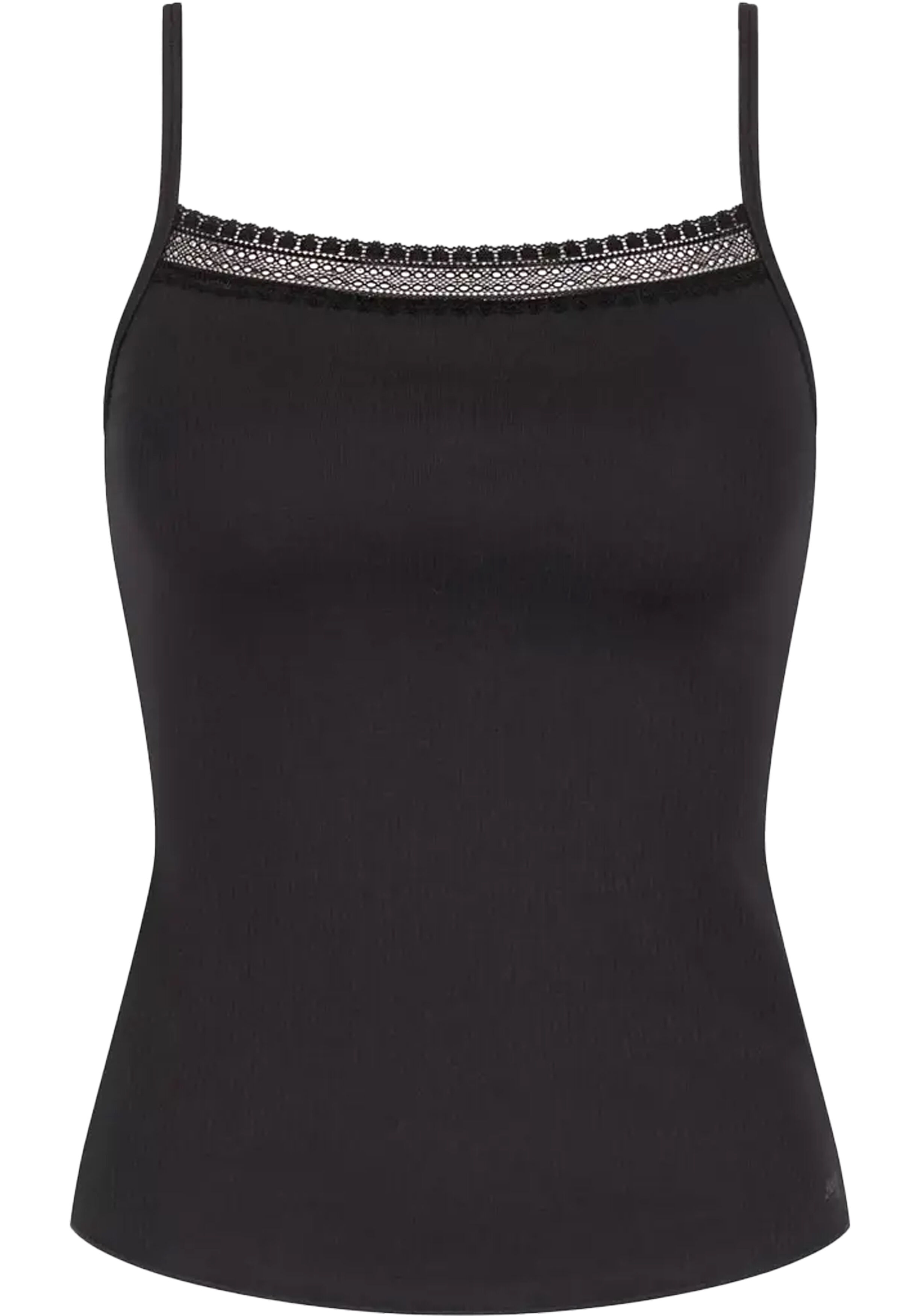 Sloggi Women GO Ribbed Spaghetti Top (1-pack), dames singlet, zwart