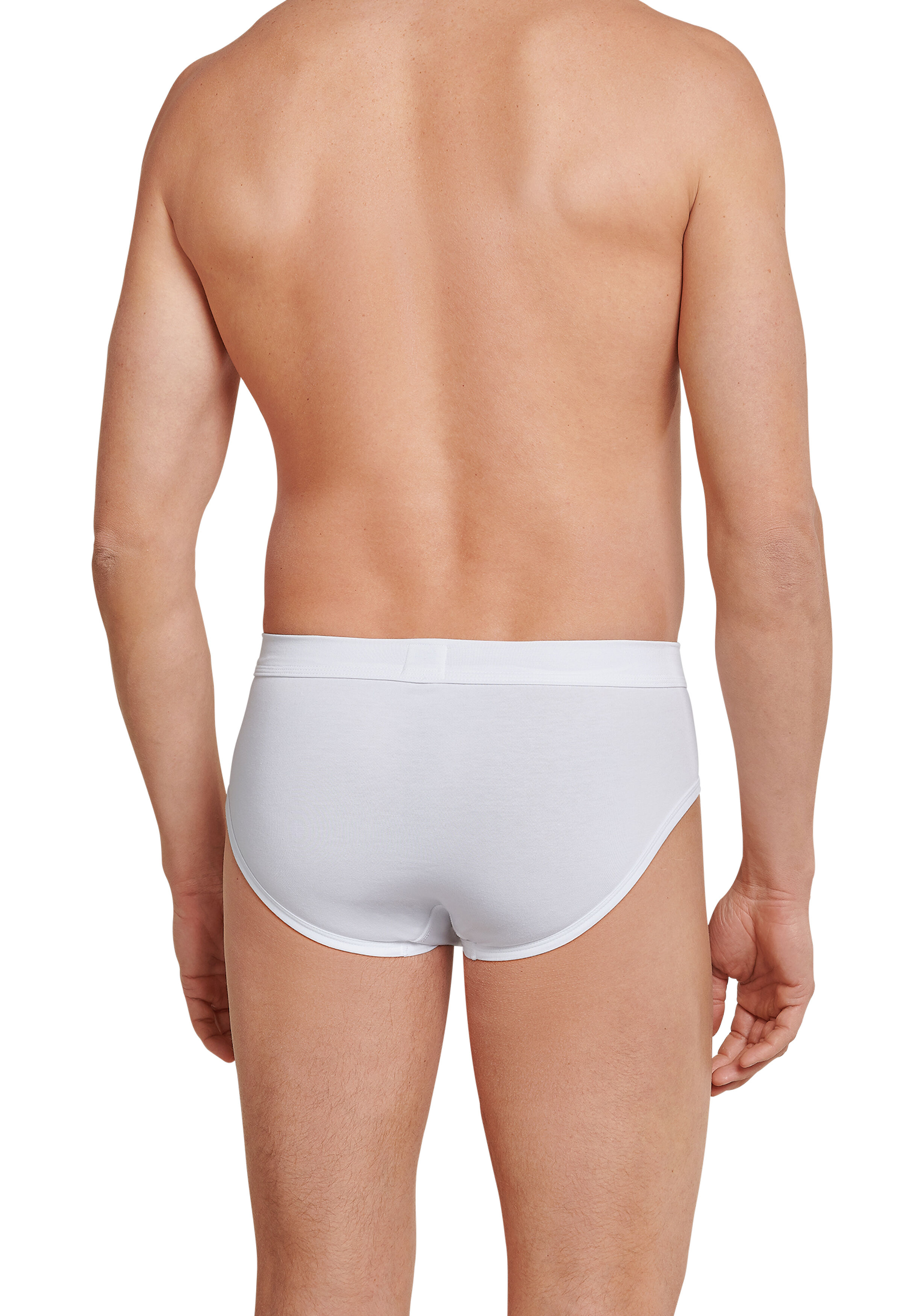 SCHIESSER Long Life Cotton midi-slip (1-pack), met gulp, wit