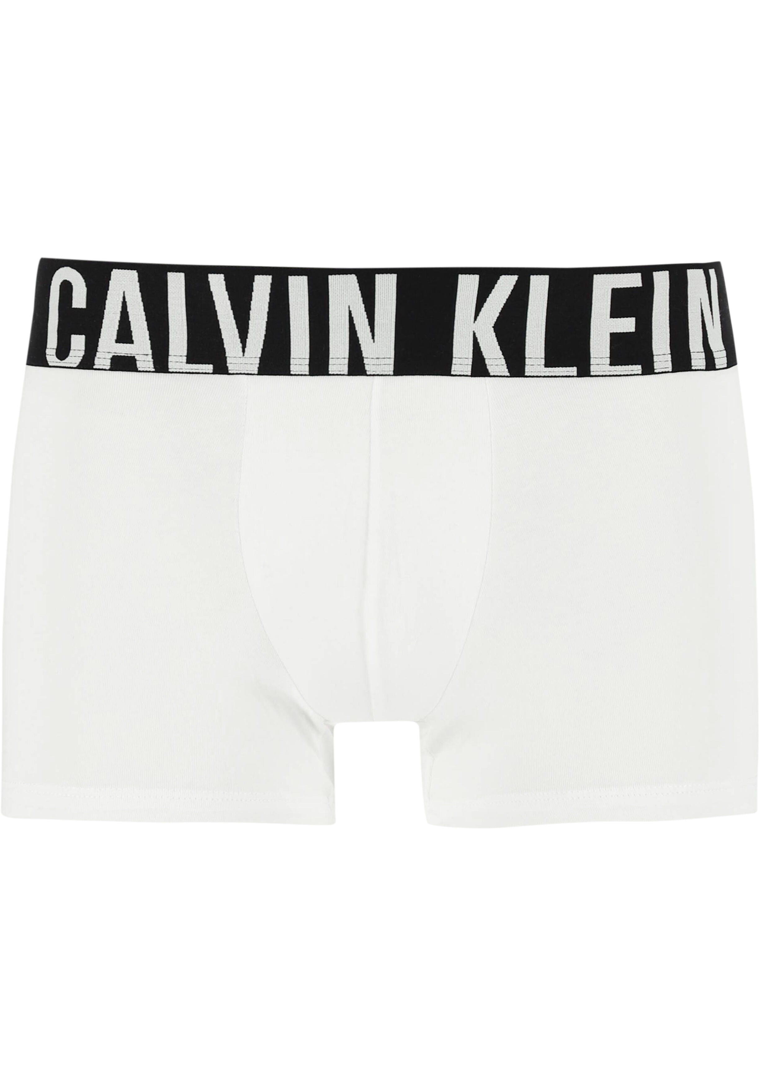 Calvin Klein Intense Power Cotton Trunks (3-pack), heren boxers normale lengte, zwart, wit, grijs