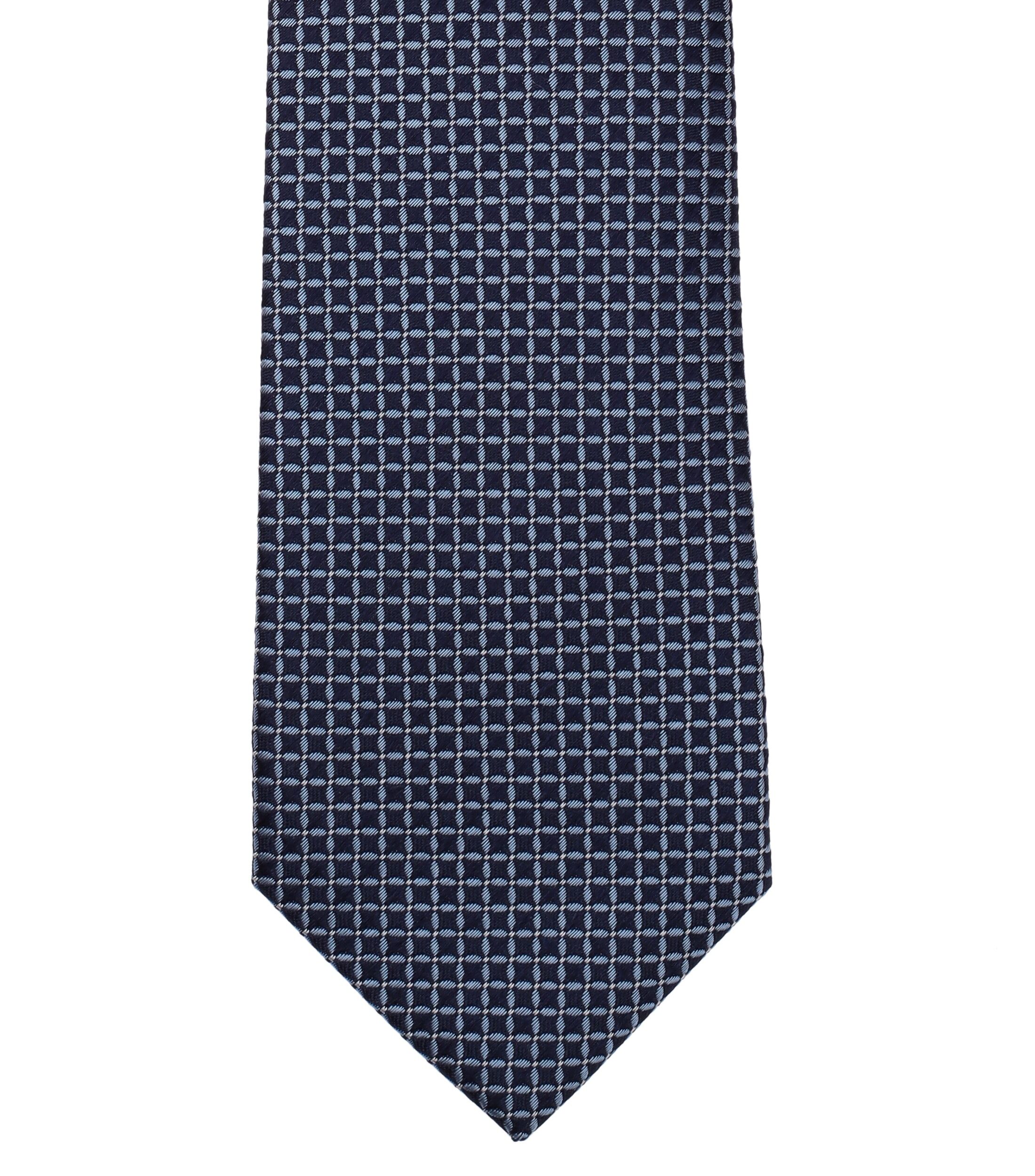 VENTI stropdas, donkerblauw, lichtblauw dessin