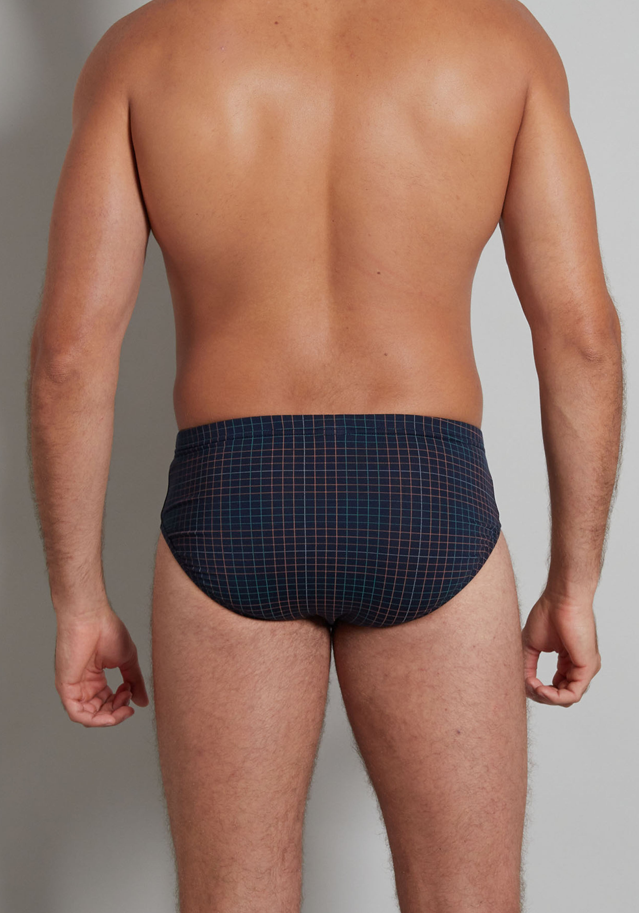 Gotzburg heren sport slip (1-pack), donkerblauw geruit