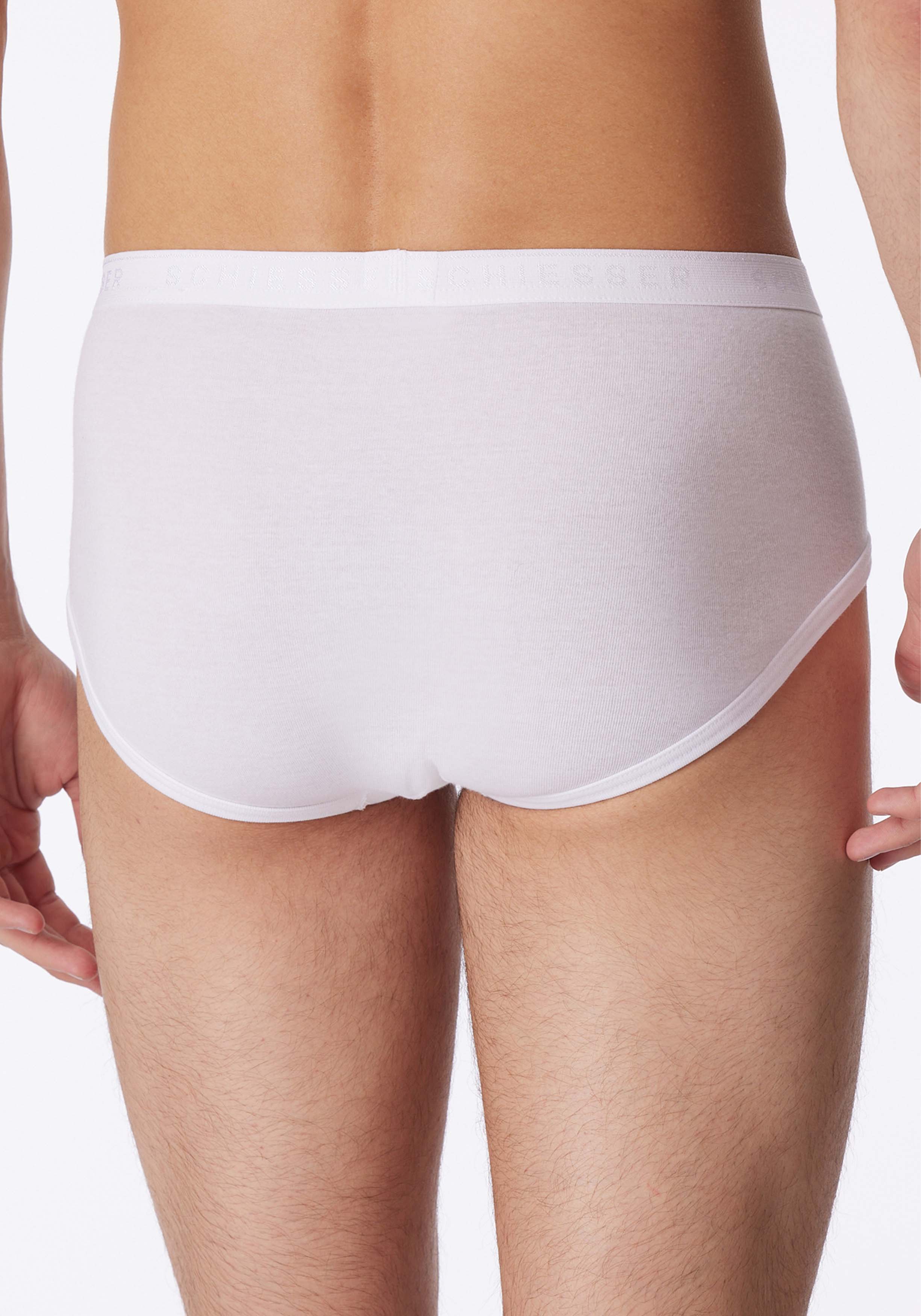 SCHIESSER Original Feinripp sportslip (1-pack), met gulp, wit