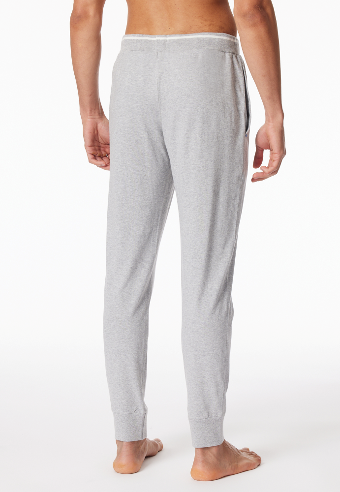 SCHIESSER Mix + Relax Pantalon, heren loungebroek, grijsmelange