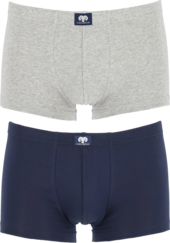 Ceceba heren boxers (2-pack), grijs en donkerblauw Ceceba heren boxers (2-pack), grijs en donkerblauw