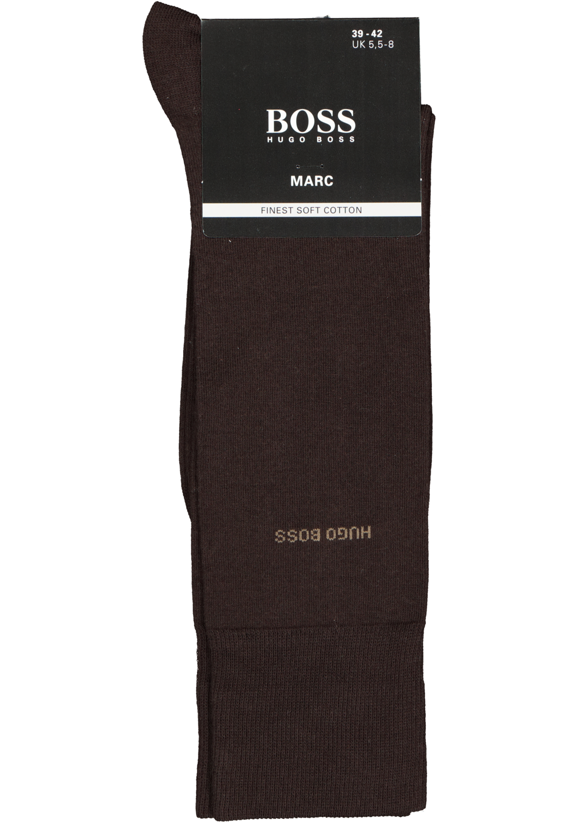 3-4029047874012_Boss_sokken_HR HUGO BOSS Marc uni (1-pack), herensokken katoen, donkerbruin