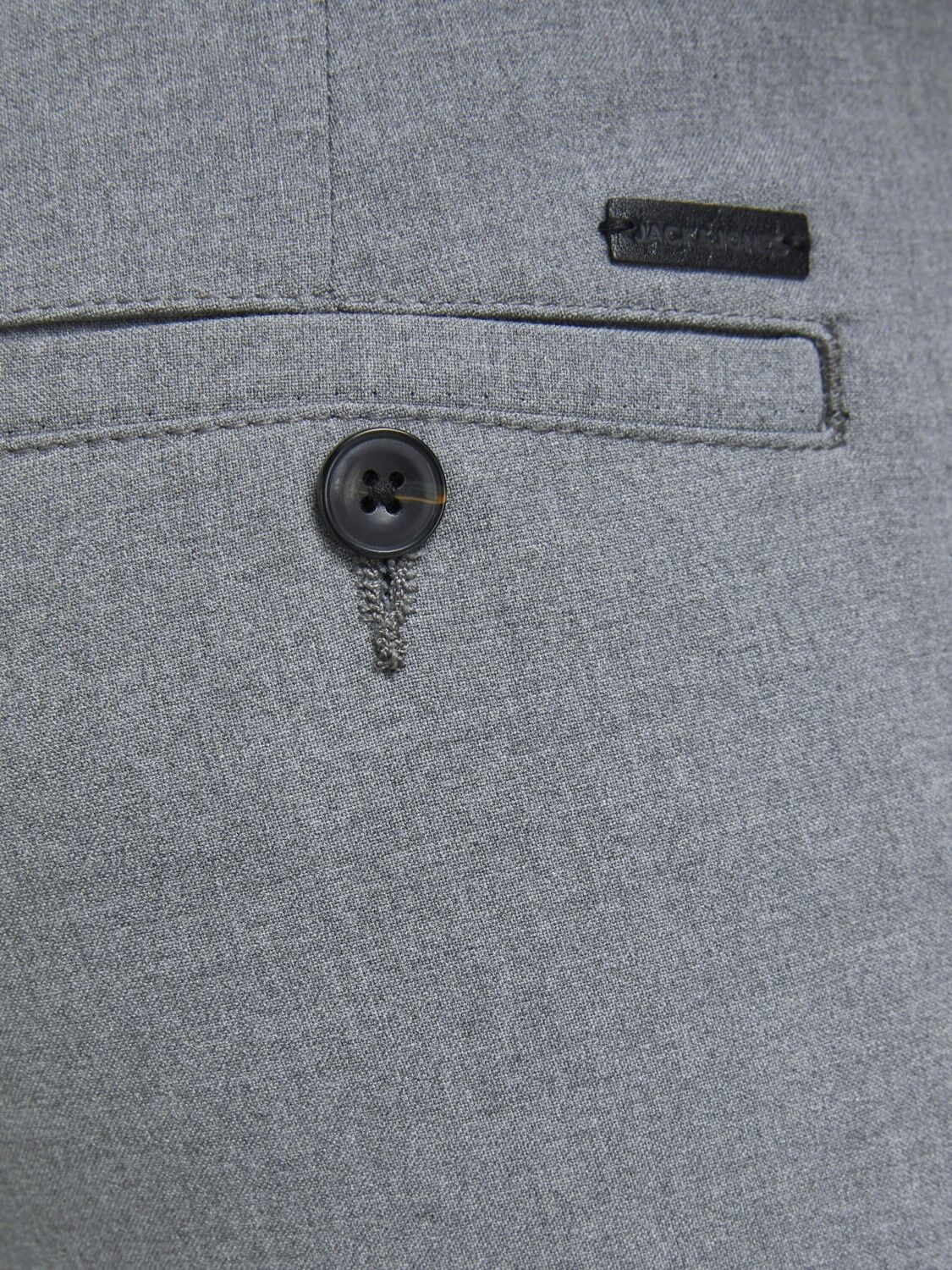 JACK & JONES Marco Connor Grey Mel loose fit, heren chino, grijs melange