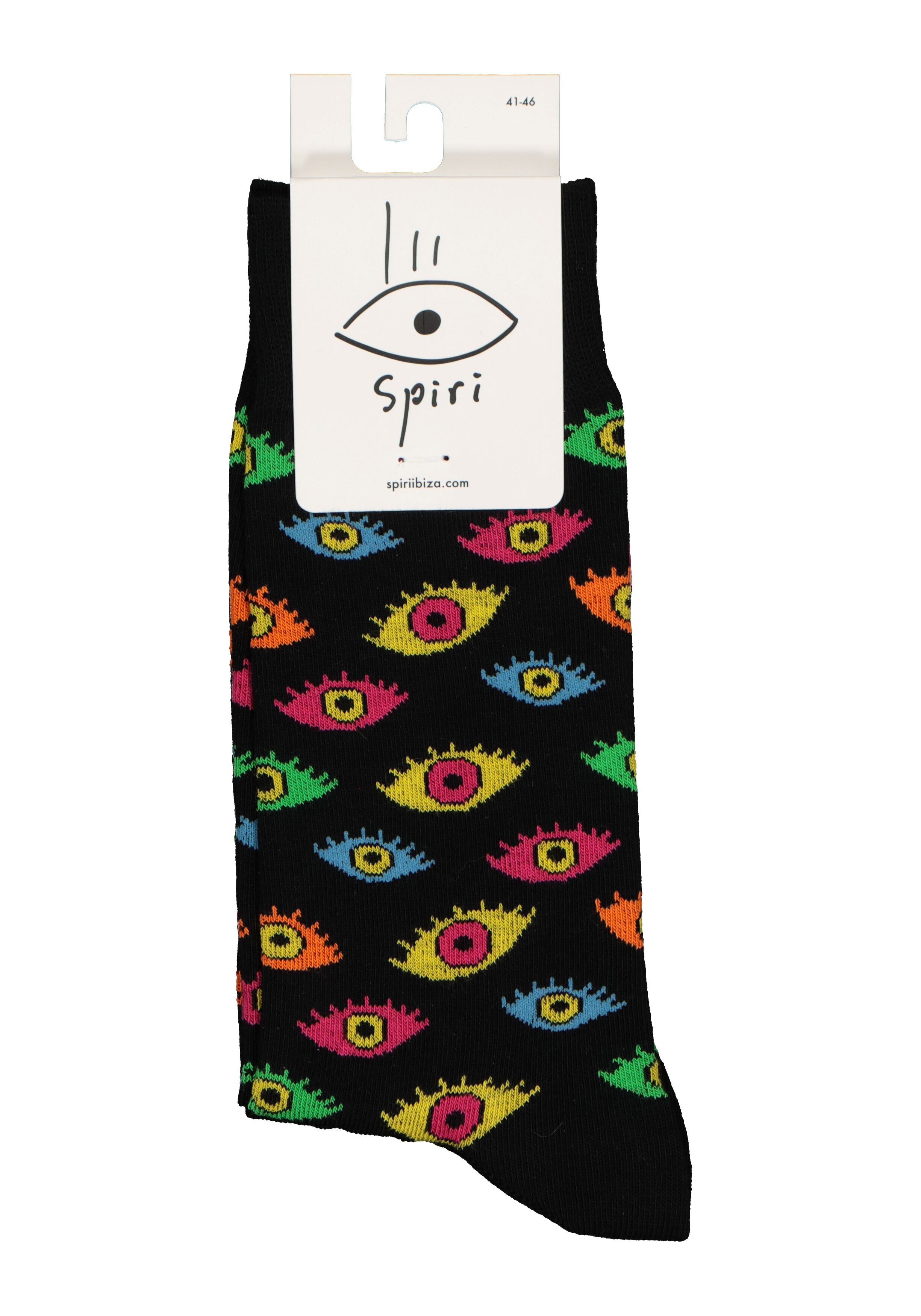 Spiri Socks Night Movie, unisex sokken, zwart