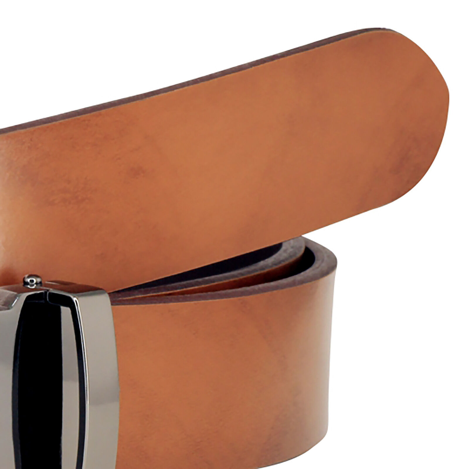 LINDENMANN leren heren riem, cognac