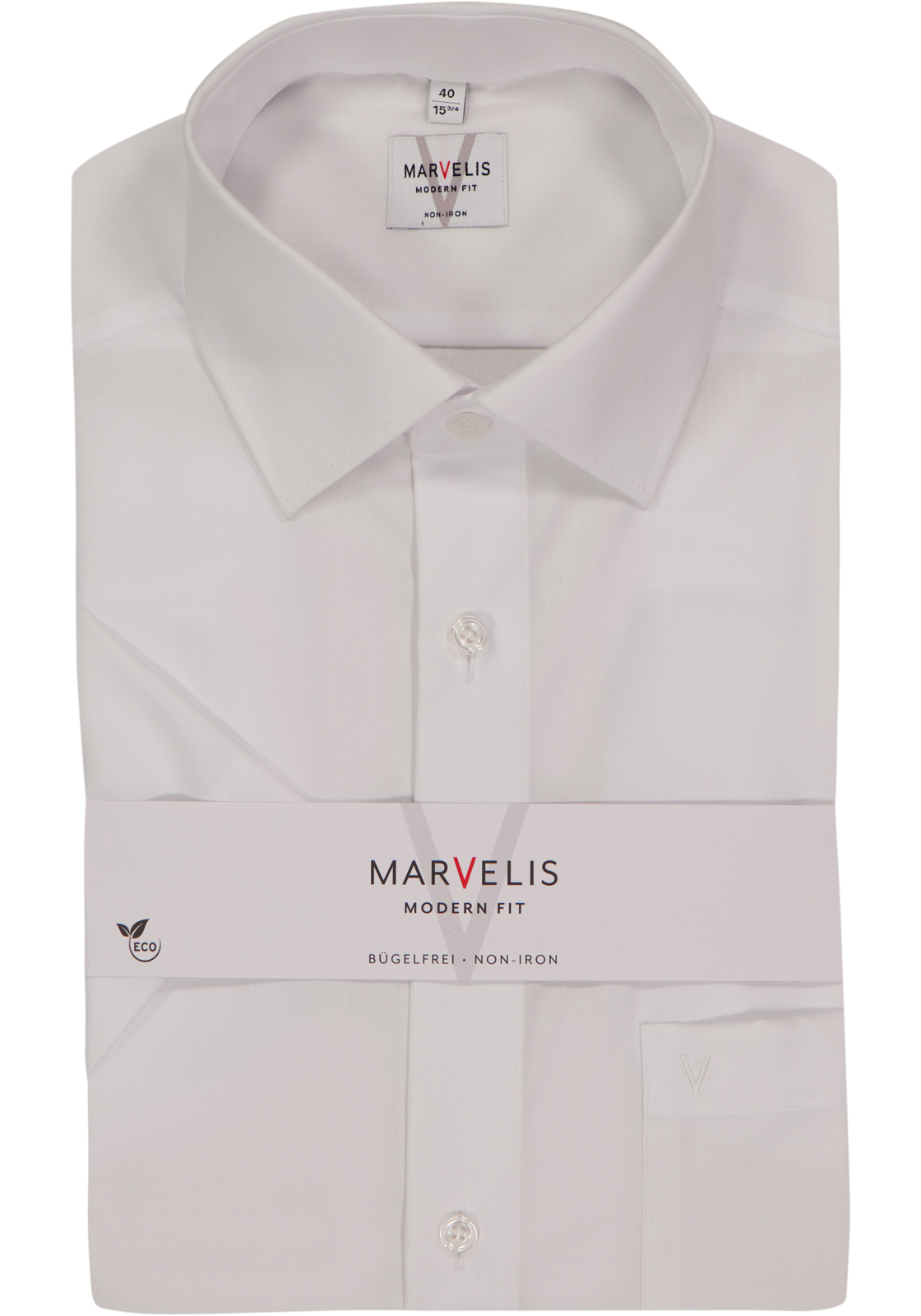 MARVELIS modern fit overhemd, korte mouw, wit   MARVELIS modern fit overhemd, korte mouw, wit