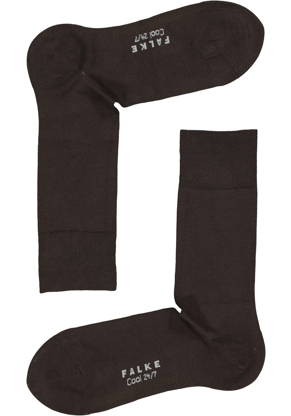 2-4004758972431_falke_cool_1p_HR FALKE Cool 24/7 herensokken, donker bruin (brown)
