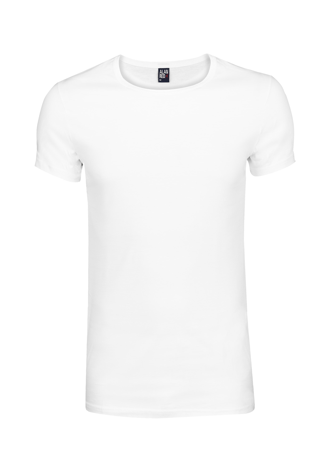 2-alan_red-james-wit-4p_HR ALAN RED T-shirts James (4-pack), diepe O-hals, wit