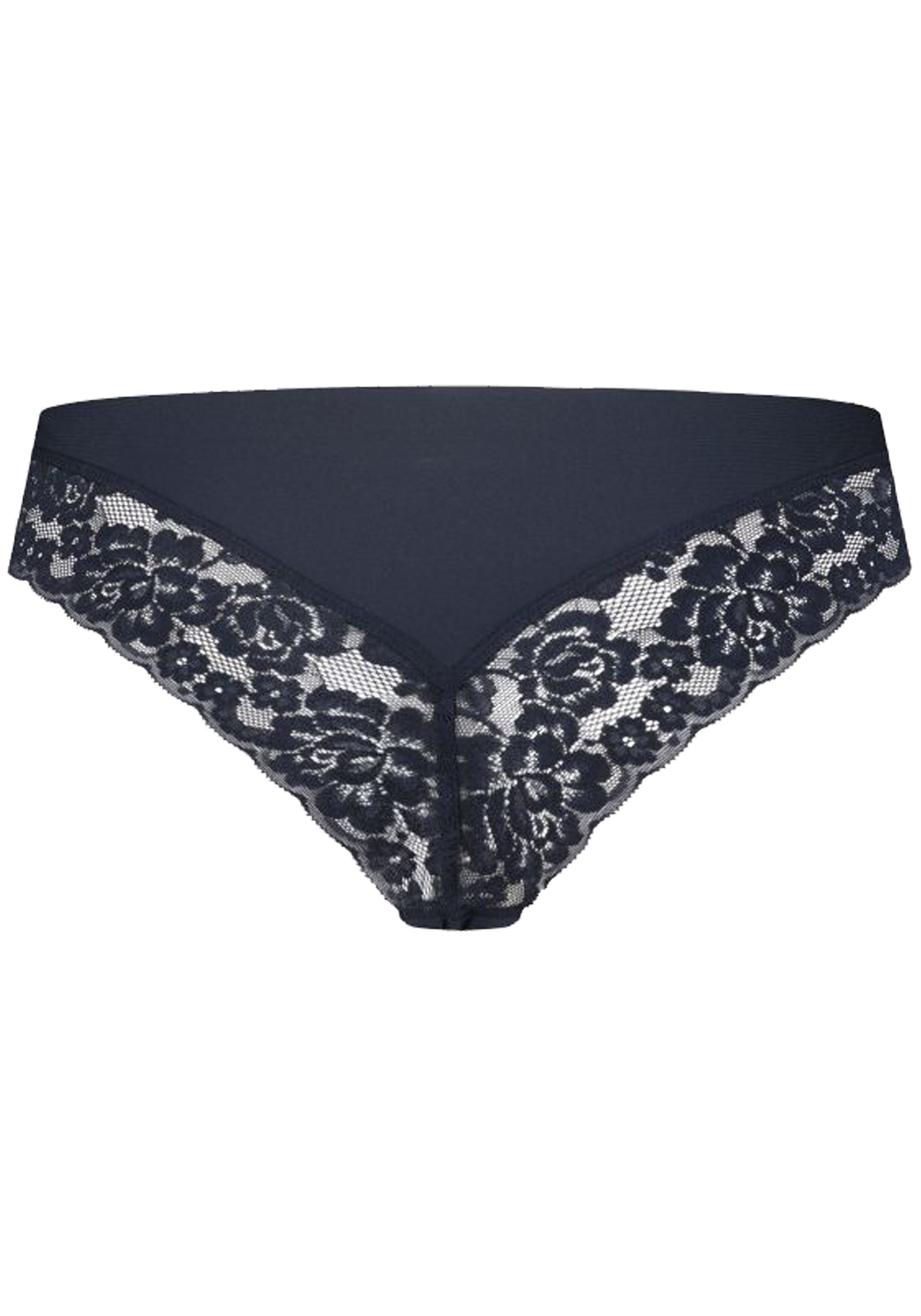 TEN CATE Secrets women brazilian met kant (1-pack), dames slip lage taille, donker marine