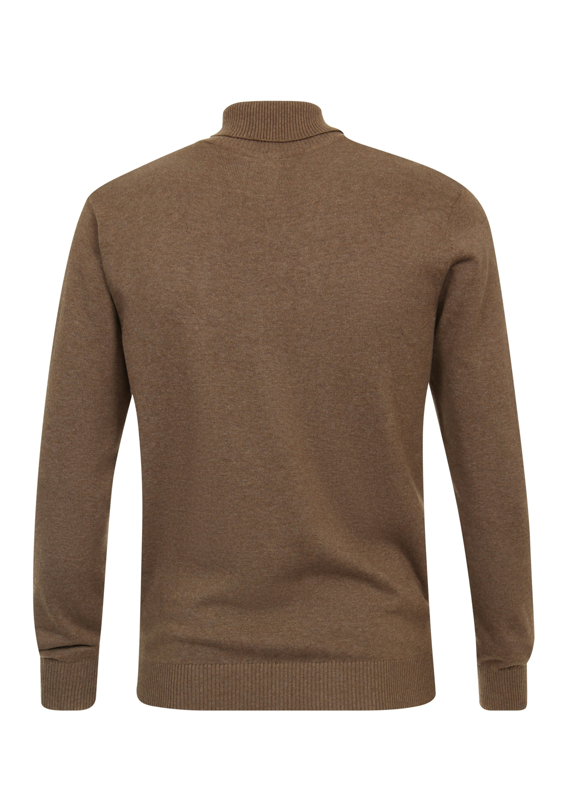 Redmond heren coltrui katoen, bruin (middeldik) - 501-302 Redmond heren coltrui katoen, bruin (middeldik) - 501-302