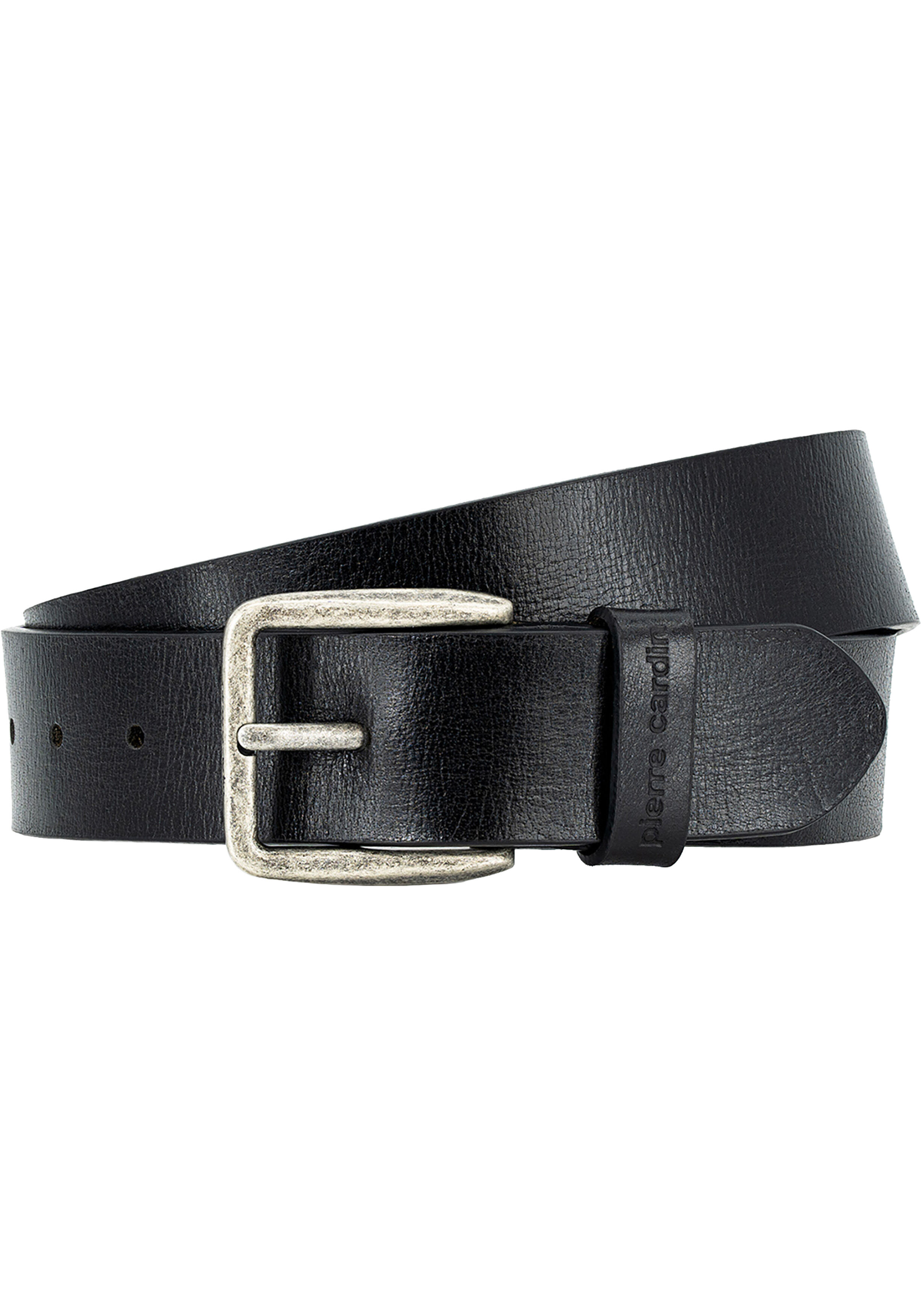 PIERRE CARDIN leren heren riem, zwart