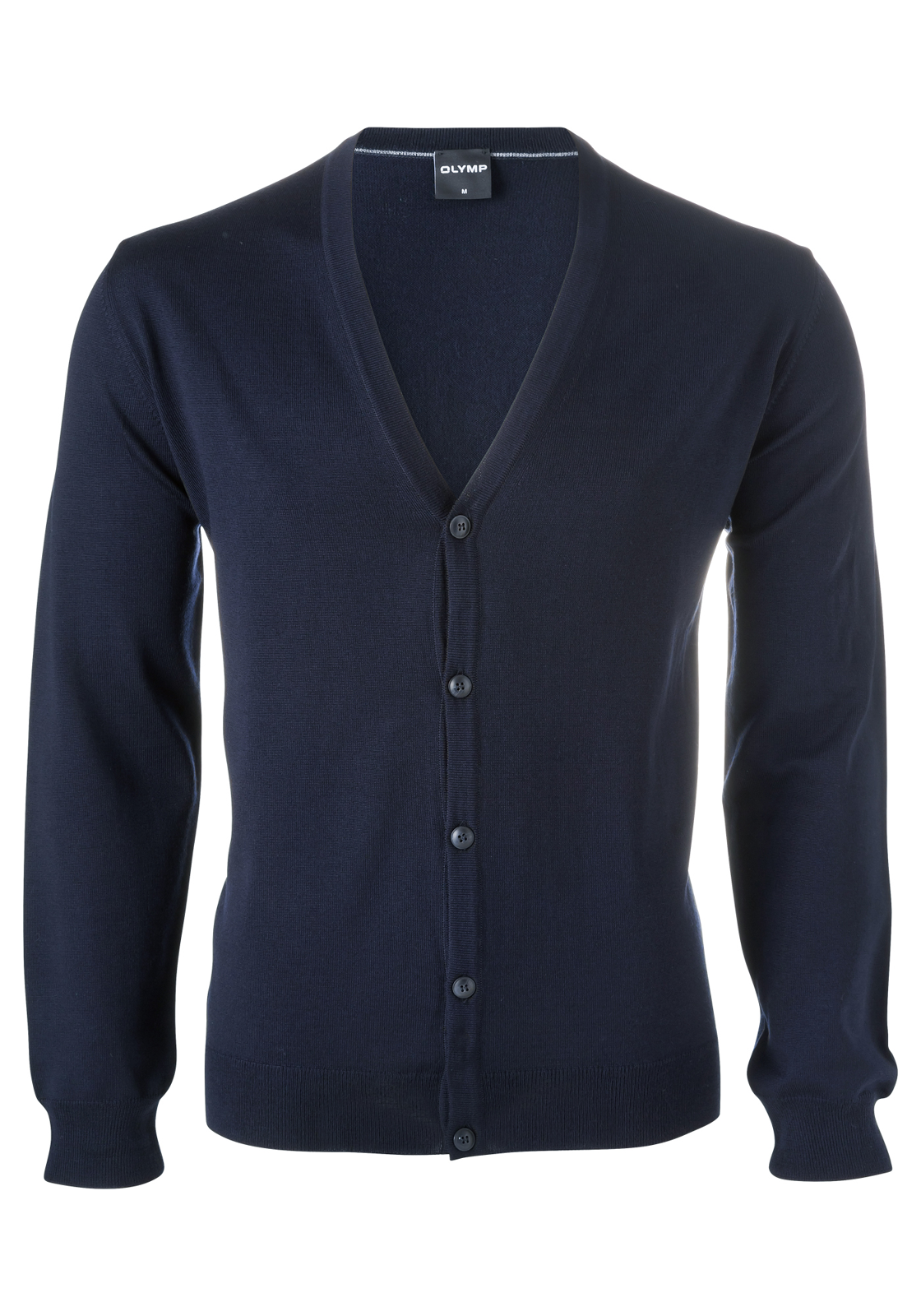 Olymp-coltrui-01503018 OLYMP modern fit vest wol, marine blauw